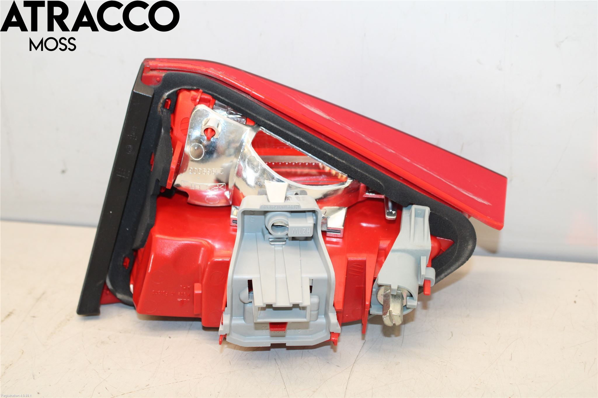 Audi A4/S4 08-11 Baklykt Venstre  På Luke(Indre