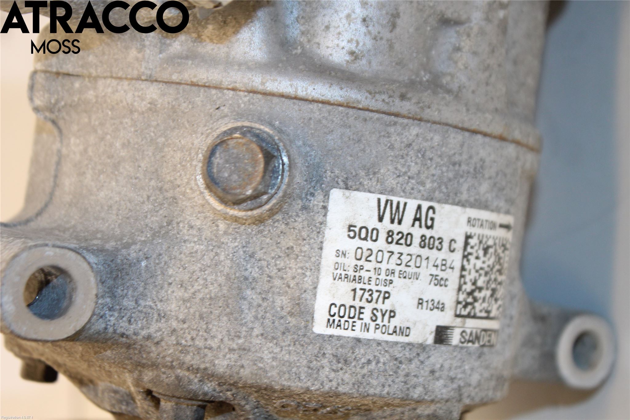 Skoda OCTAVIA (5E) 13-20 Varme Ac Kompressor