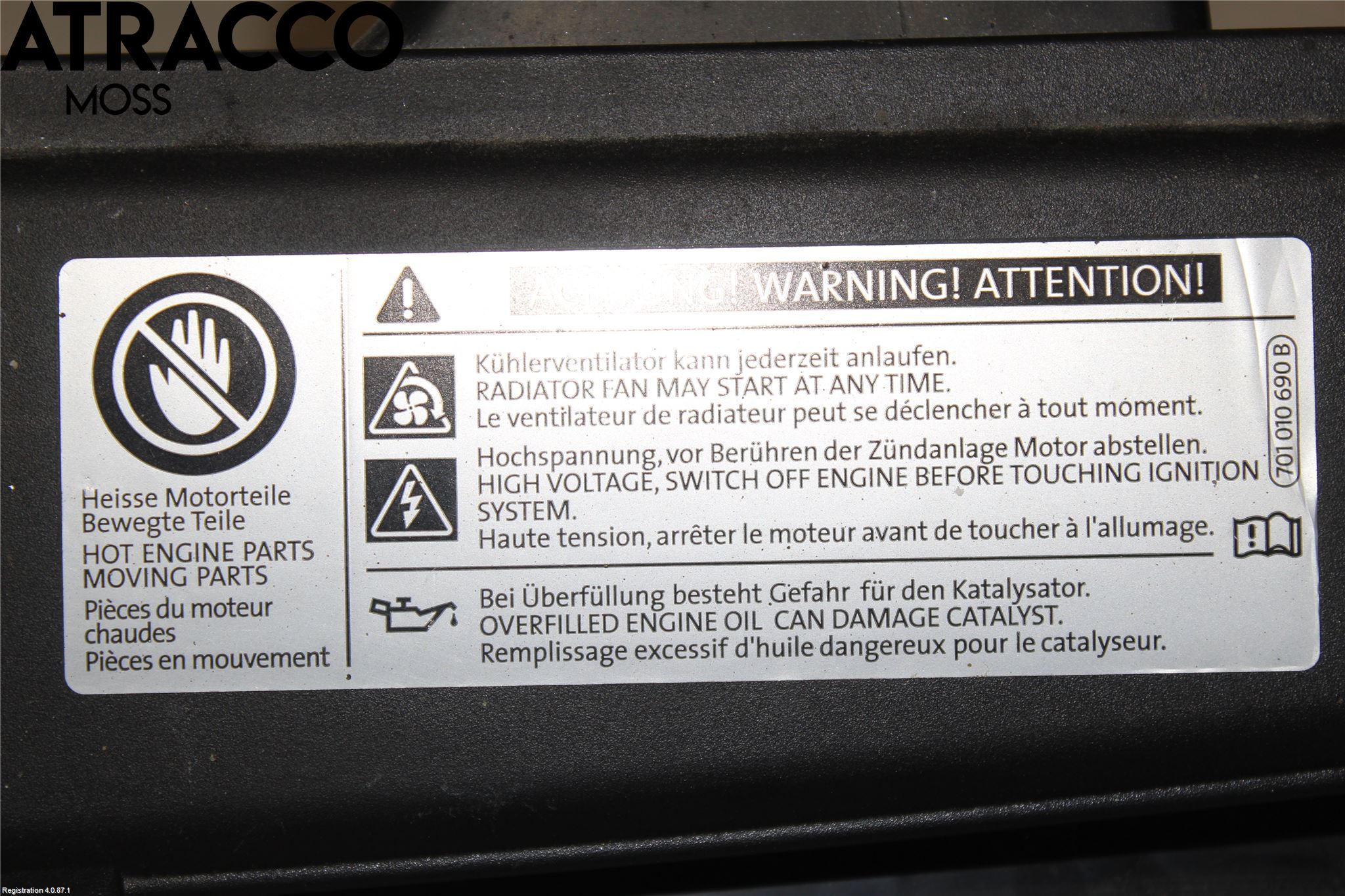 Volkswagen VW GOLF / E-GOLF VII 13-20 Luftstyring Front