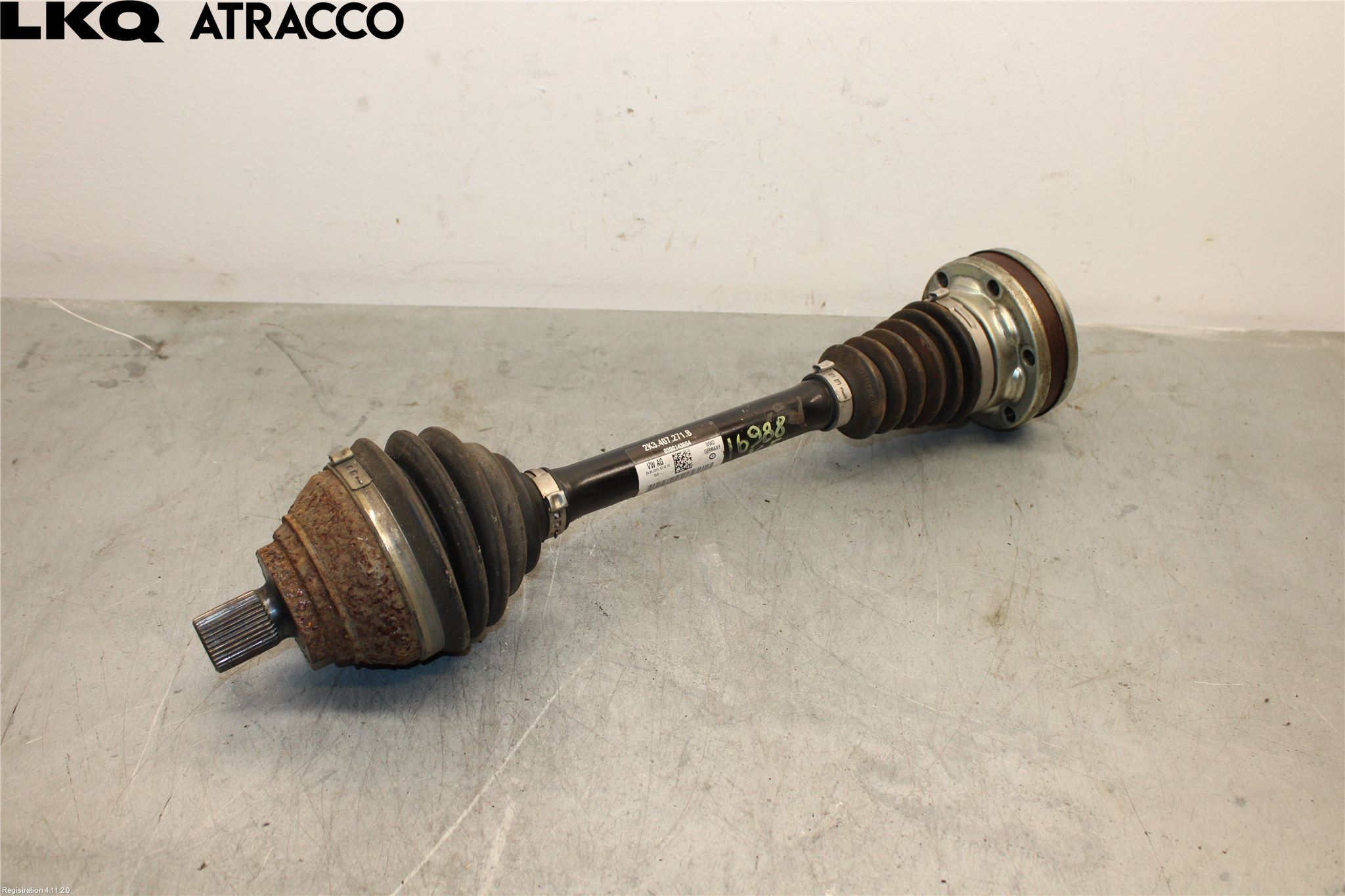 Volkswagen VW CADDY 11-15 Drivaksel Foran Kompl Venstre