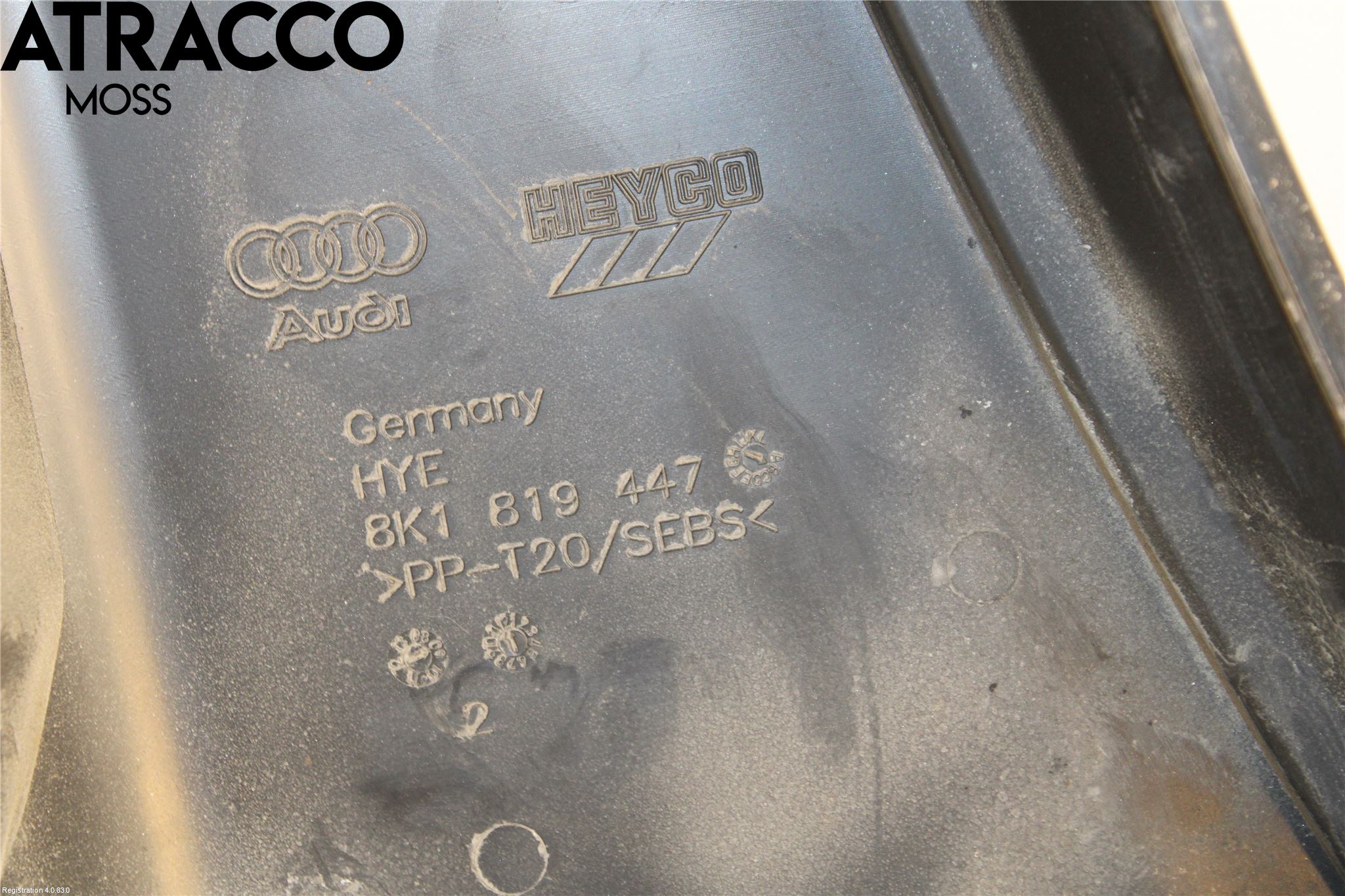 Audi A4/S4 08-11 Visker Deksel-Grill-Under Frr