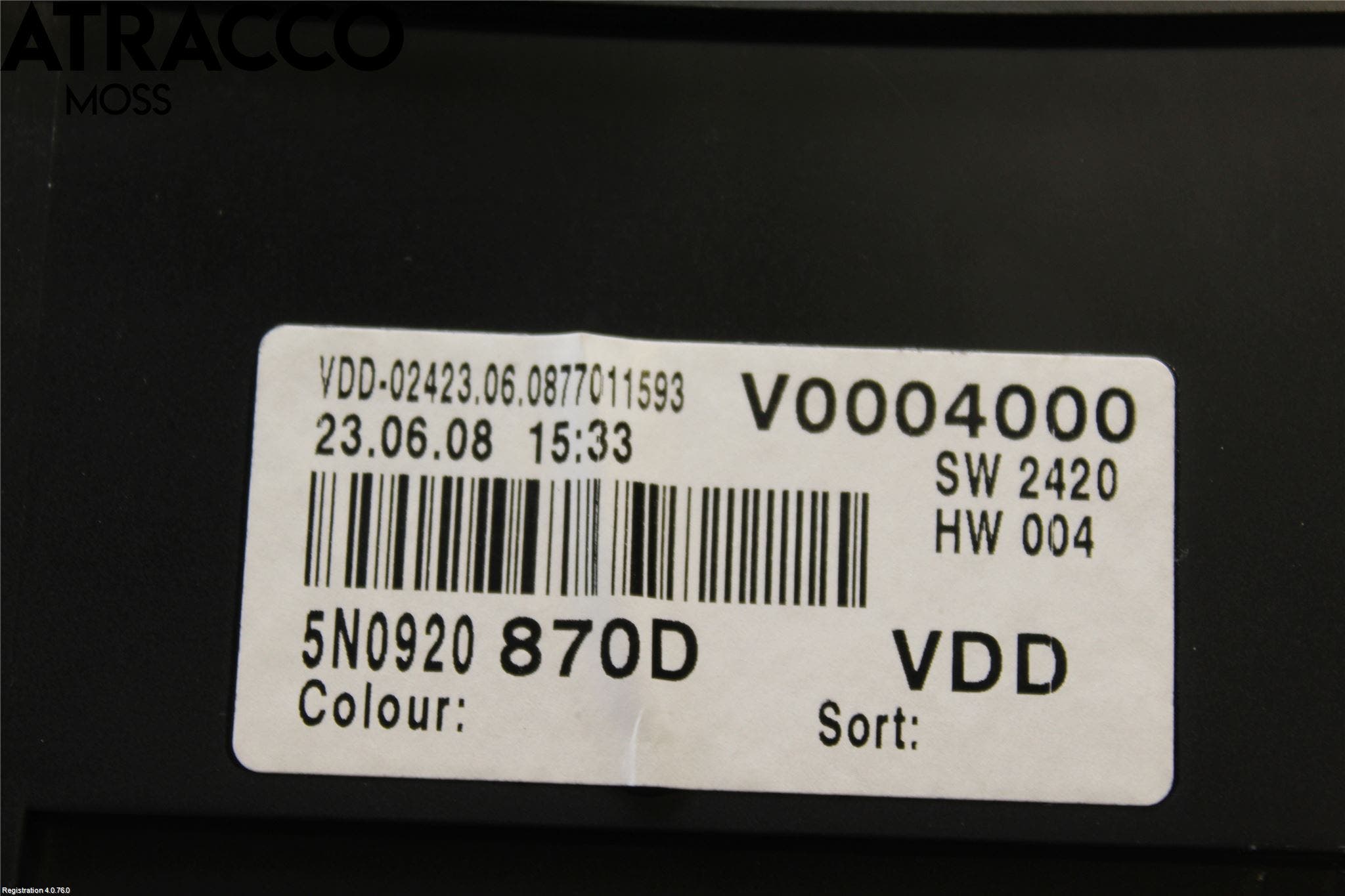 Volkswagen VW TIGUAN 07-16 Instr Kombinert