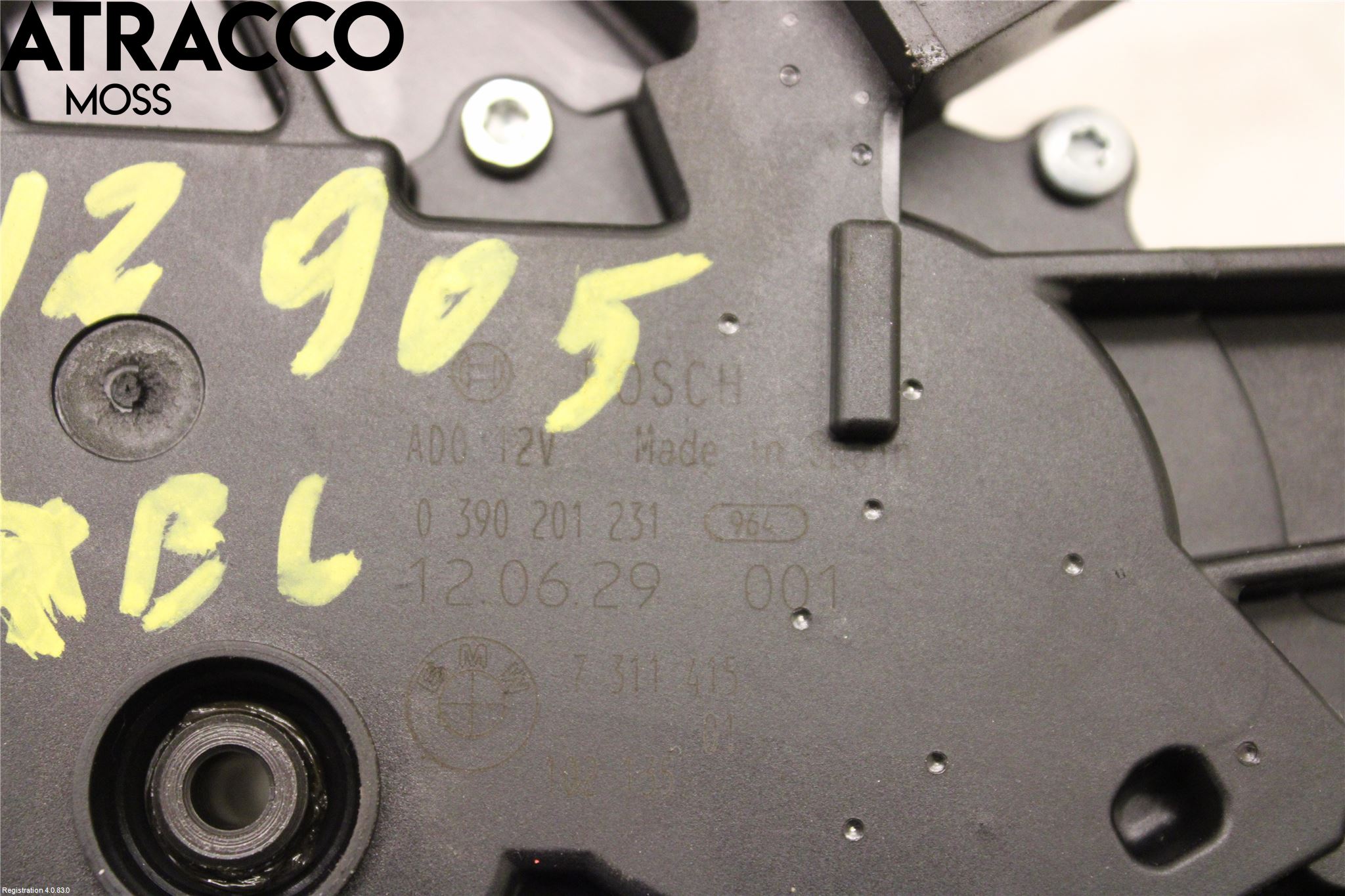 BMW 3 F30/F31/F80 12-19 Viskermotor Bakluke