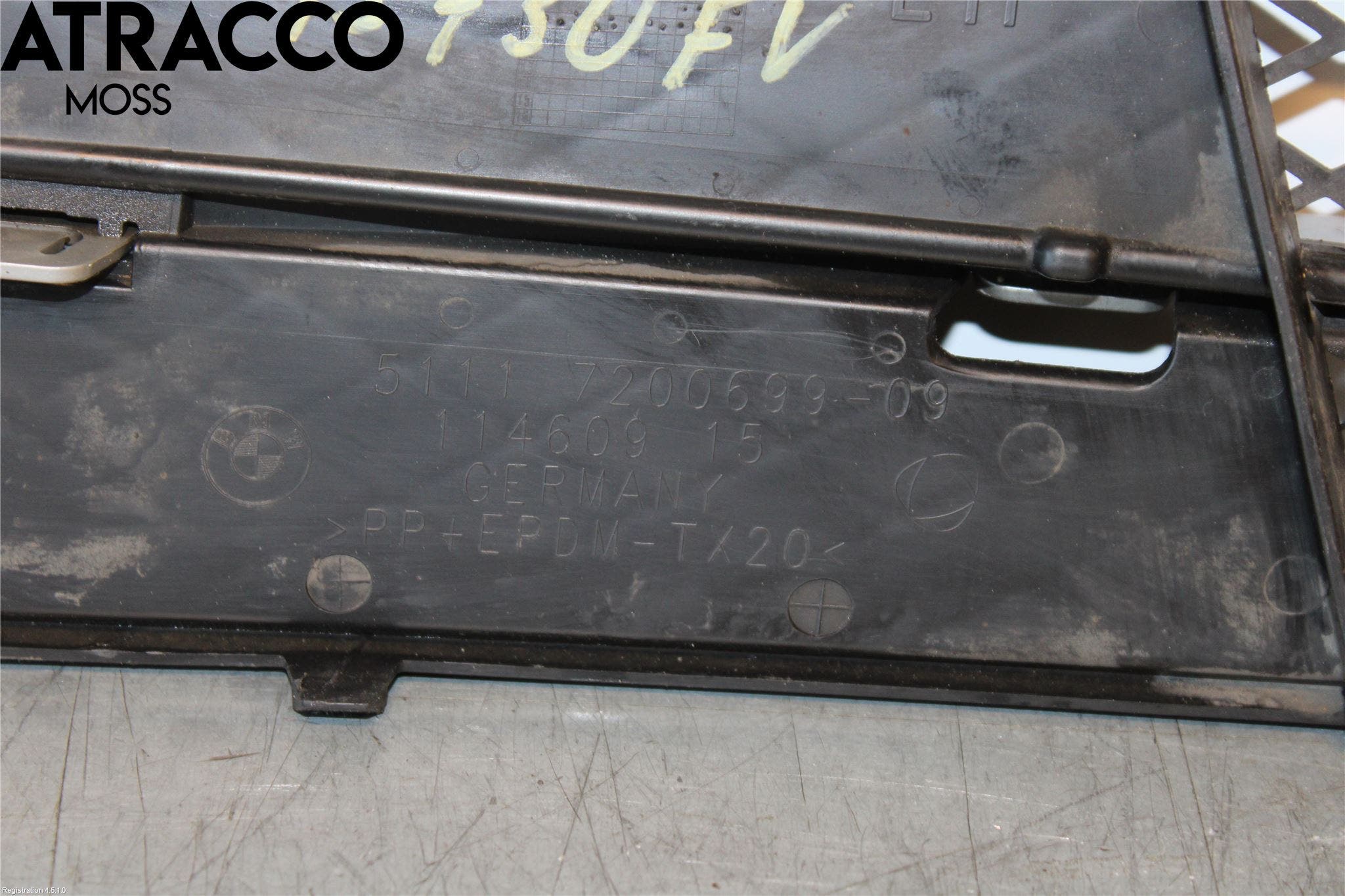 BMW 5 F10/F11/F18 09-17 Grilldel Venstre