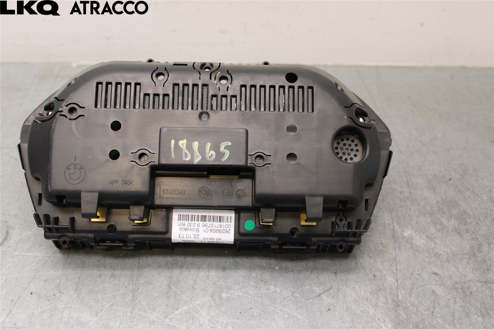 BMW 1 F20/F21 11-19 Instr Speedometer