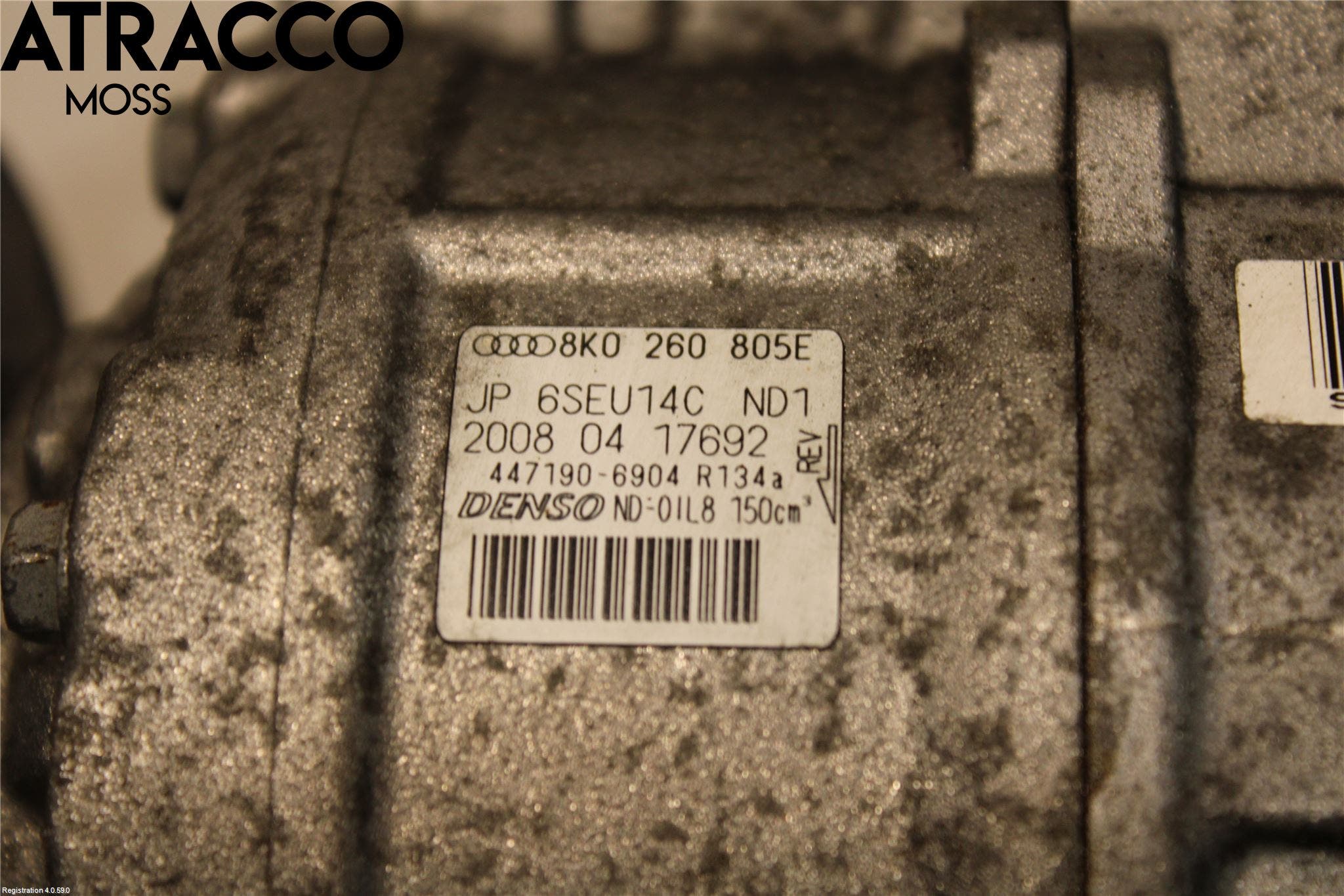 Audi A4/S4 08-11 Varme Ac Kompressor