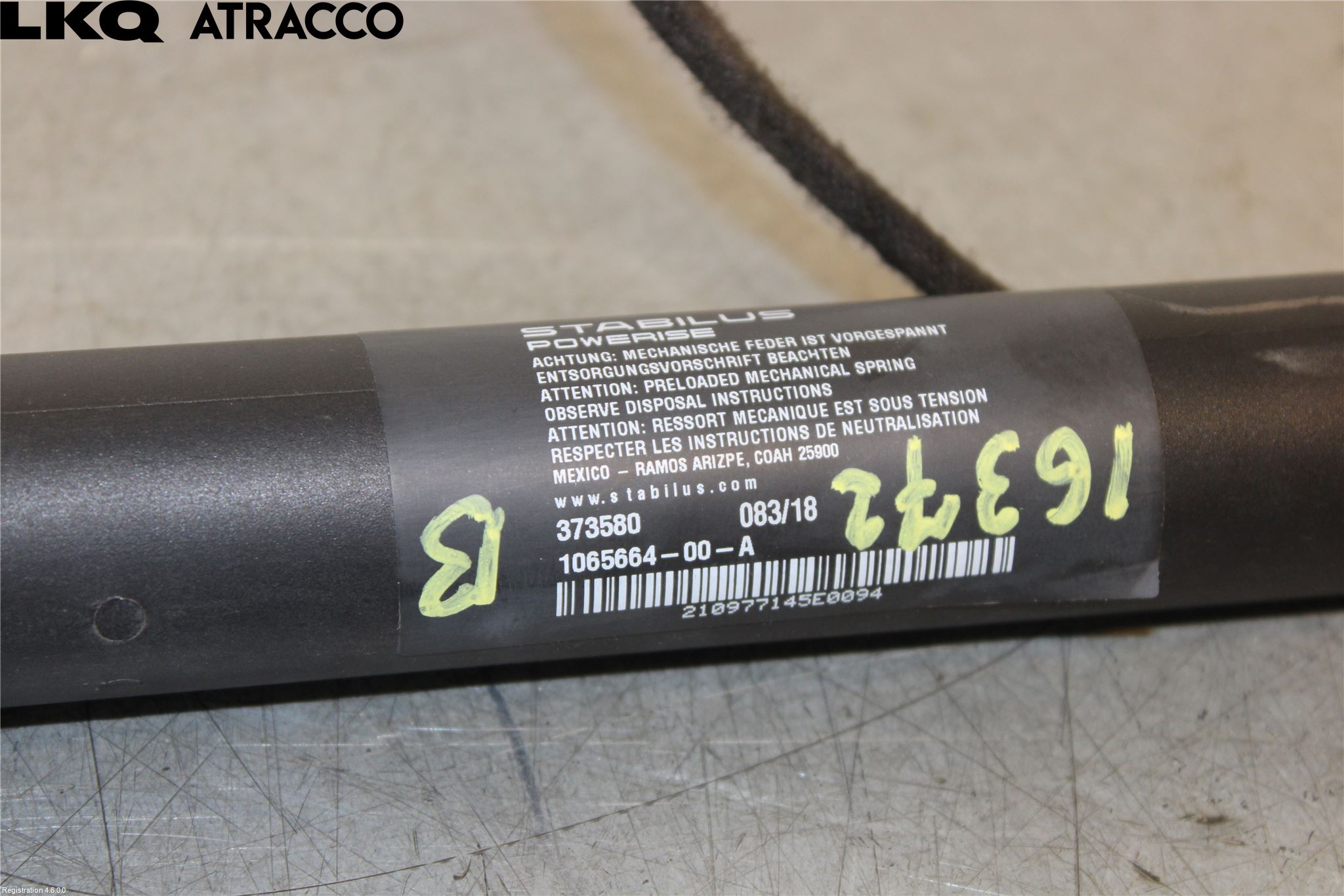 Tesla MODEL X 16- Panser Demper-Gassfjær