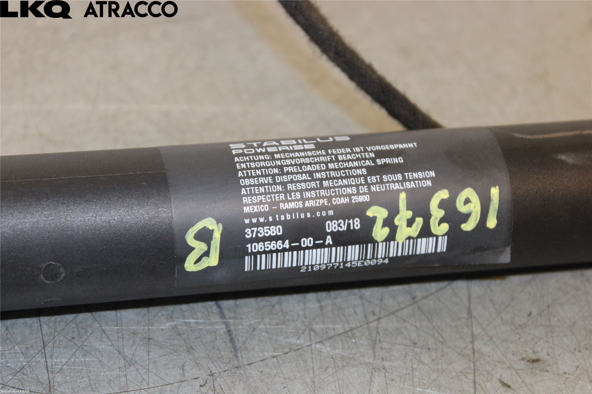 Tesla MODEL X 16- Panser Demper-Gassfjær