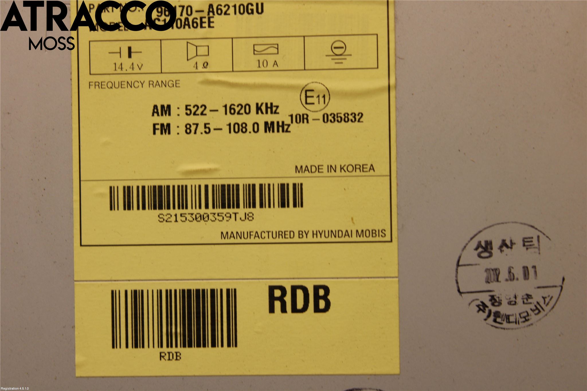 Hyundai i40 08-15 Stereo Radio Med Cd