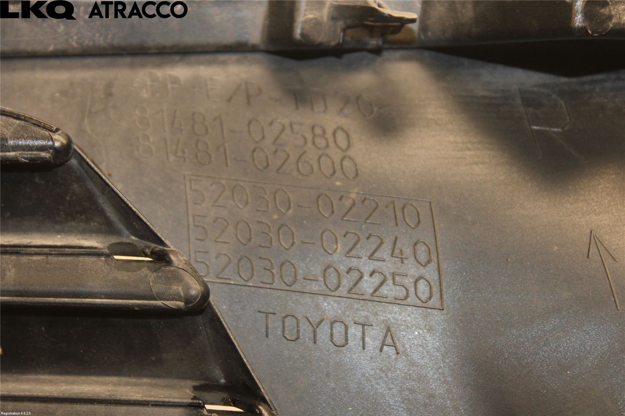 Toyota AURIS 13-19 Frontlykt Kurve-Tåkelys Ramme