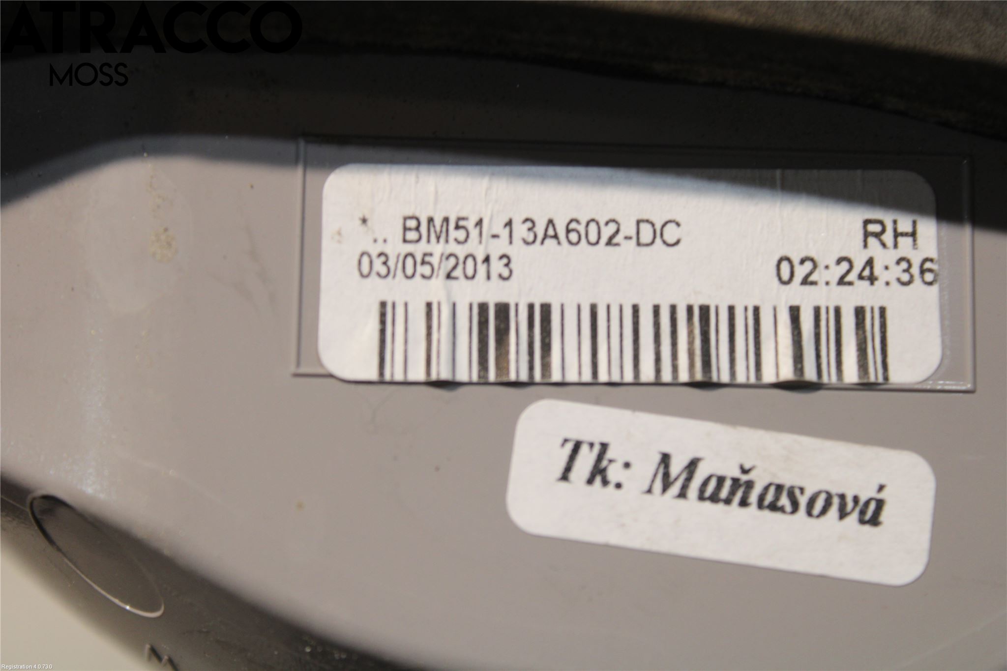 Ford FOCUS 11-14 Baklykt Høyre  På Luke(Indre)