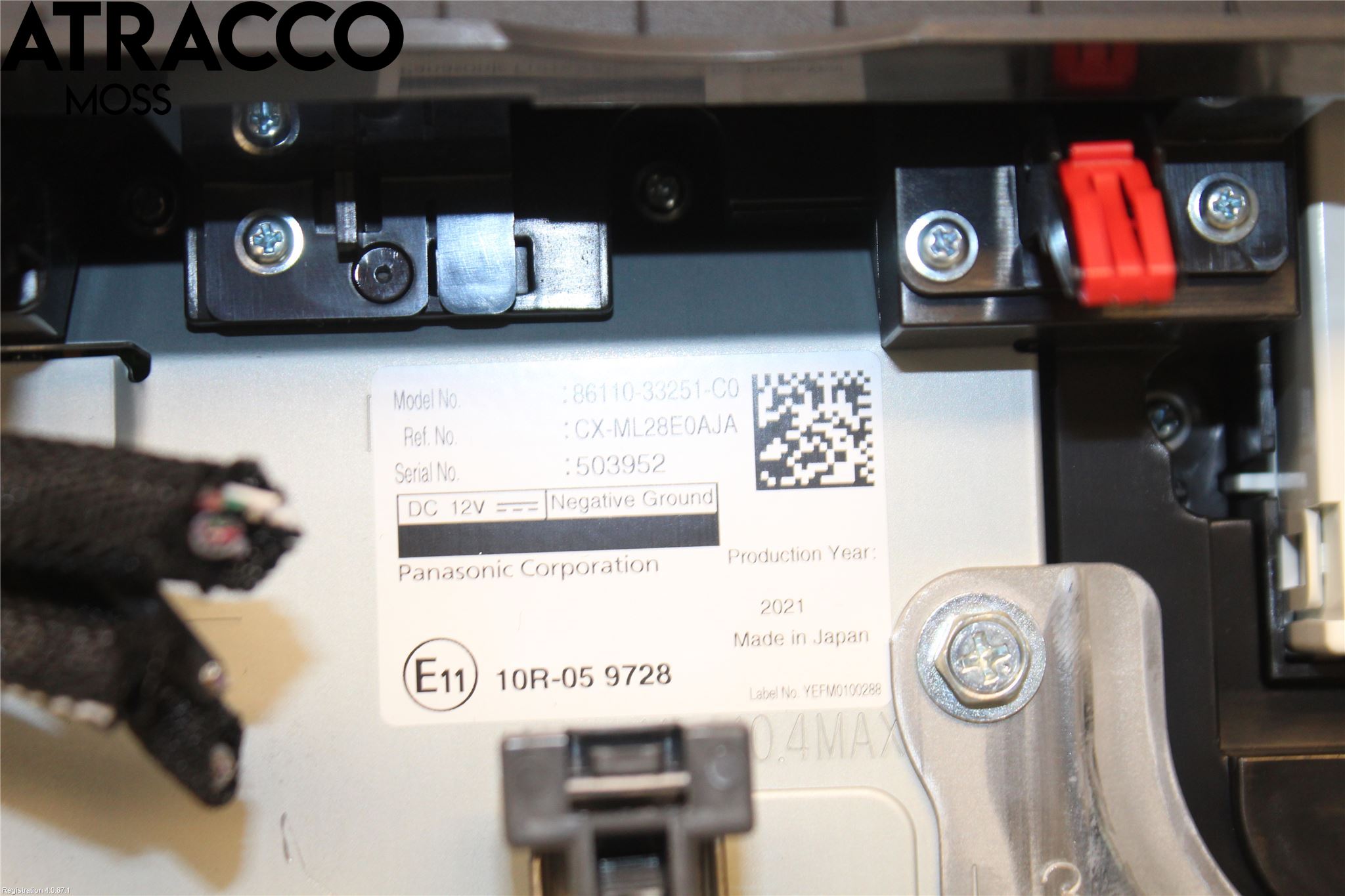 Lexus ES 250/300/330 Multifunktionsdisplay