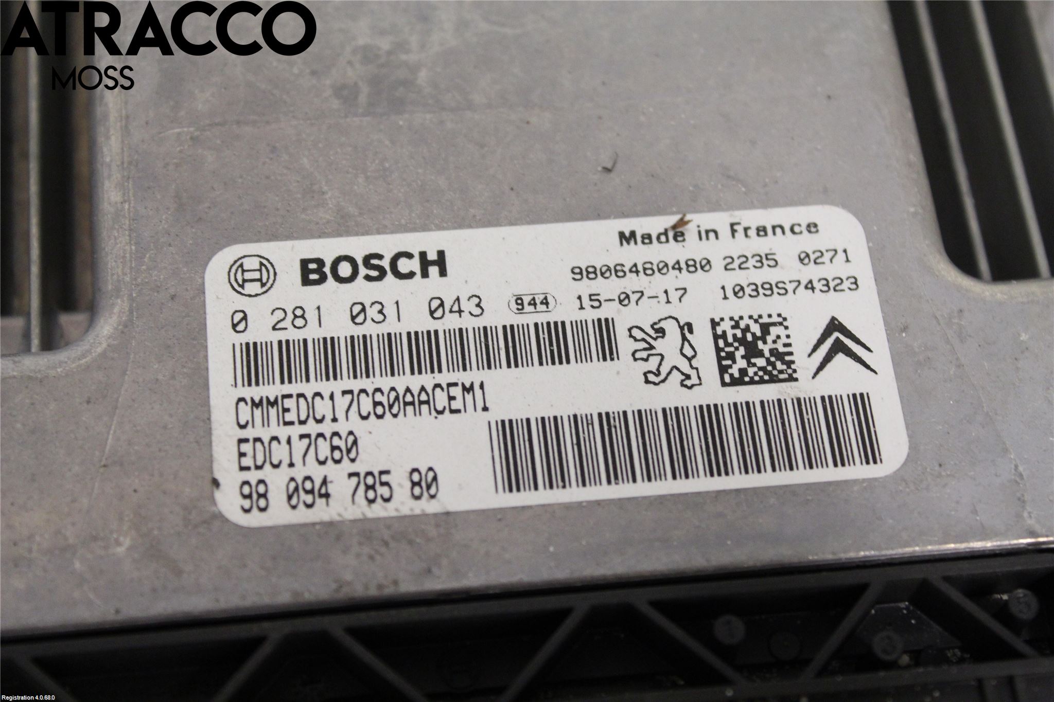 Peugeot PARTNER 16-18 Styreenhet Innsprøytning