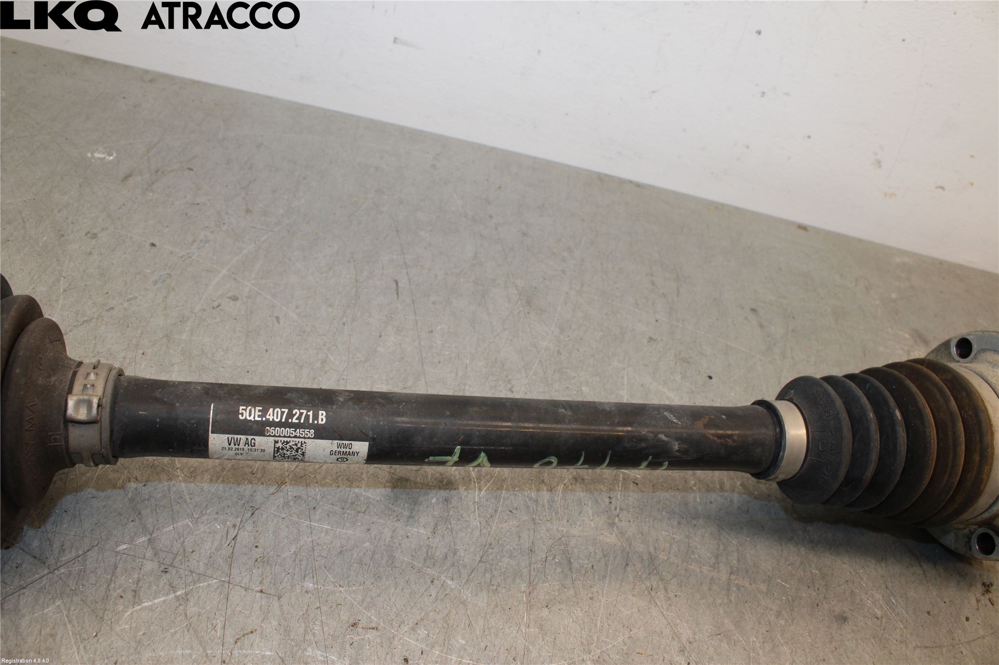 Volkswagen VW GOLF / E-GOLF VII 13-20 Drivaksel Foran Kompl Venstre