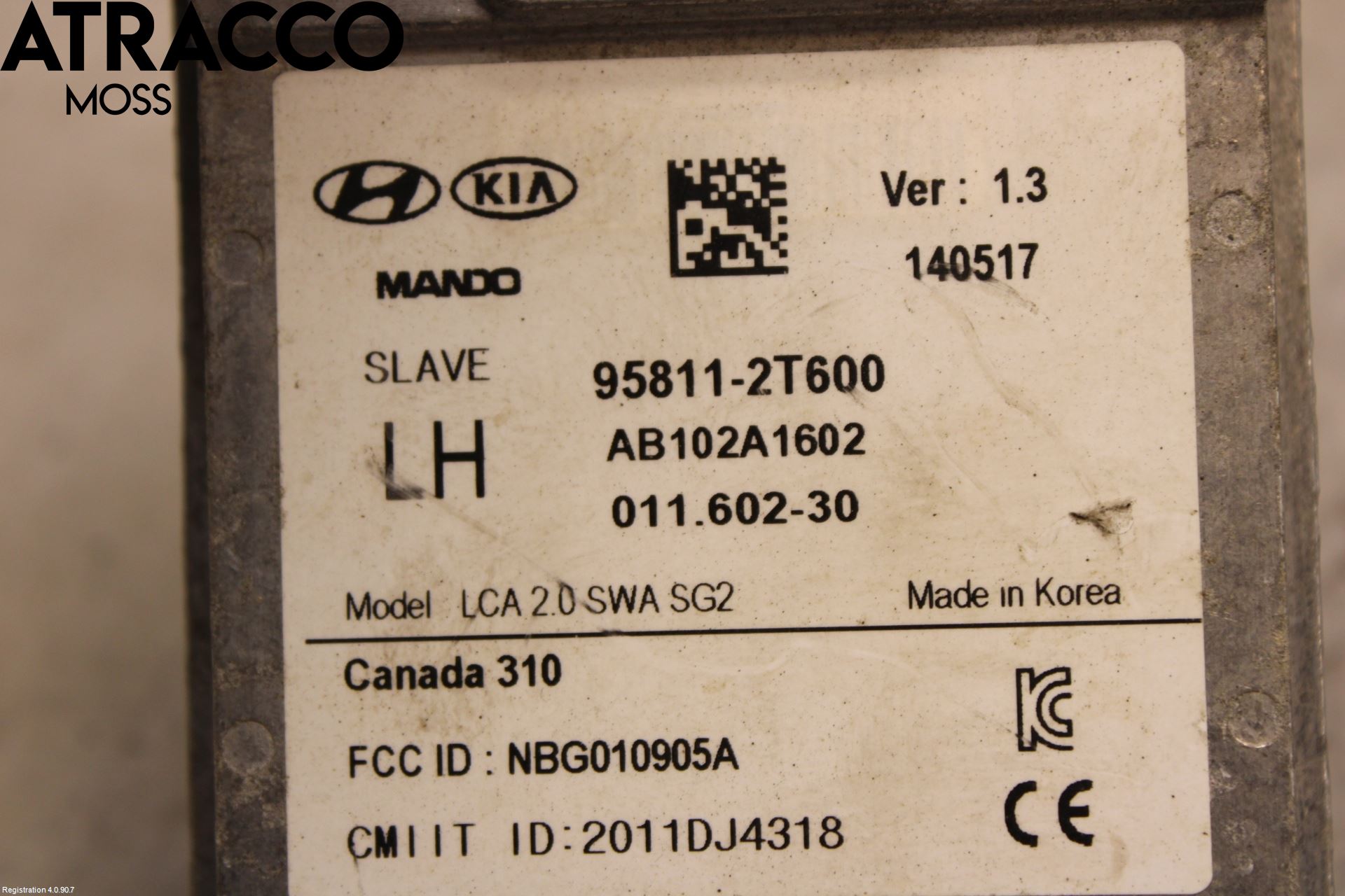 Kia OPTIMA 00-15 Sensor Kollisjonsbeskyttelse