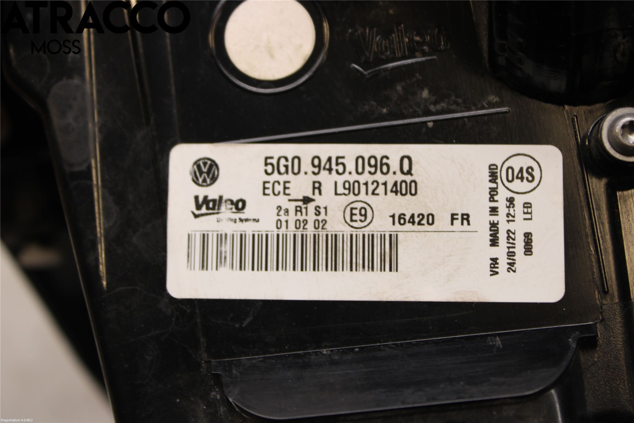 Volkswagen VW GOLF / E-GOLF VII 13-20 Baklykt Høyre