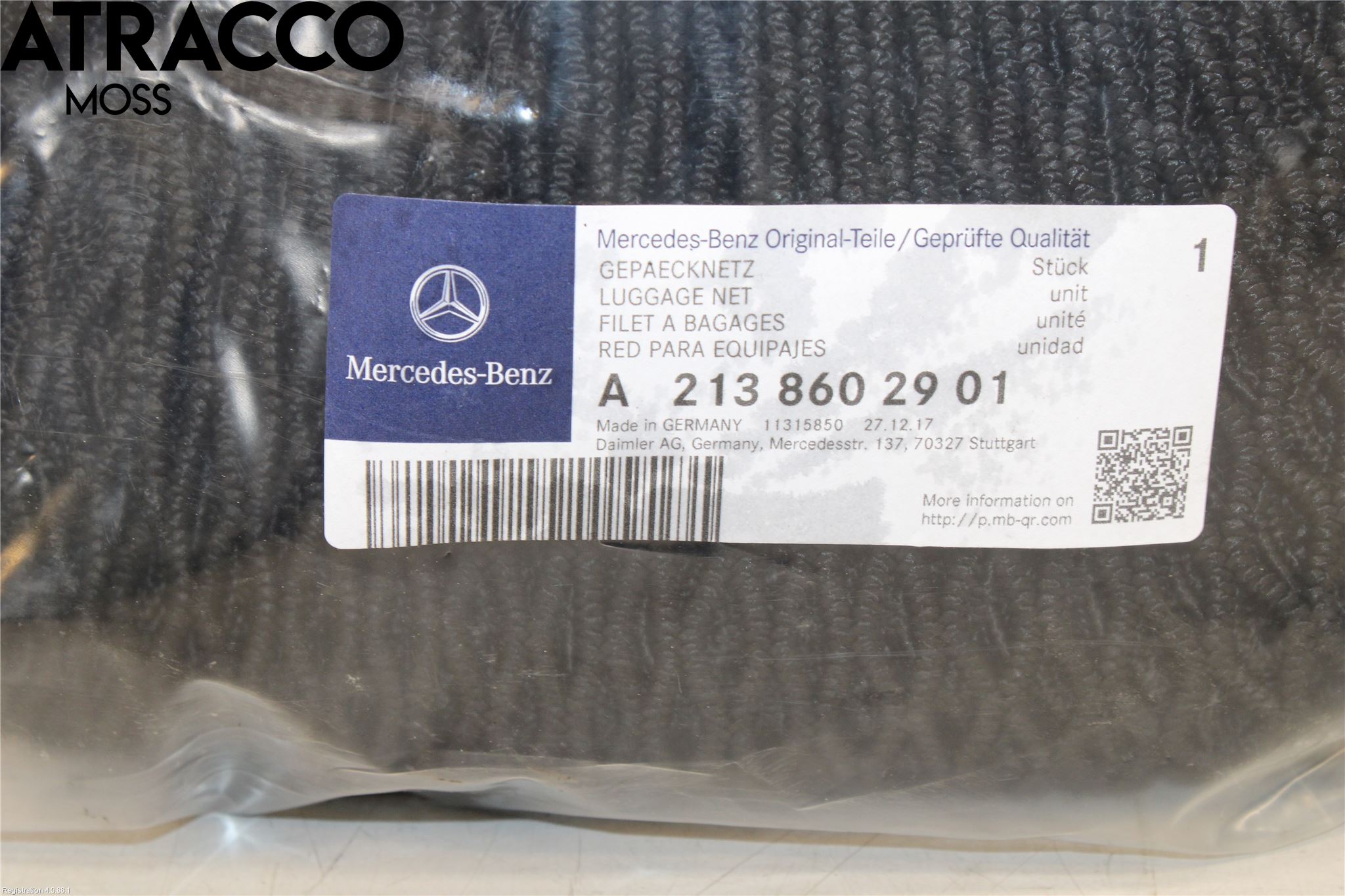 Mercedes-Benz MB E-KLASS (W213) 16-23 Innr Lastenett