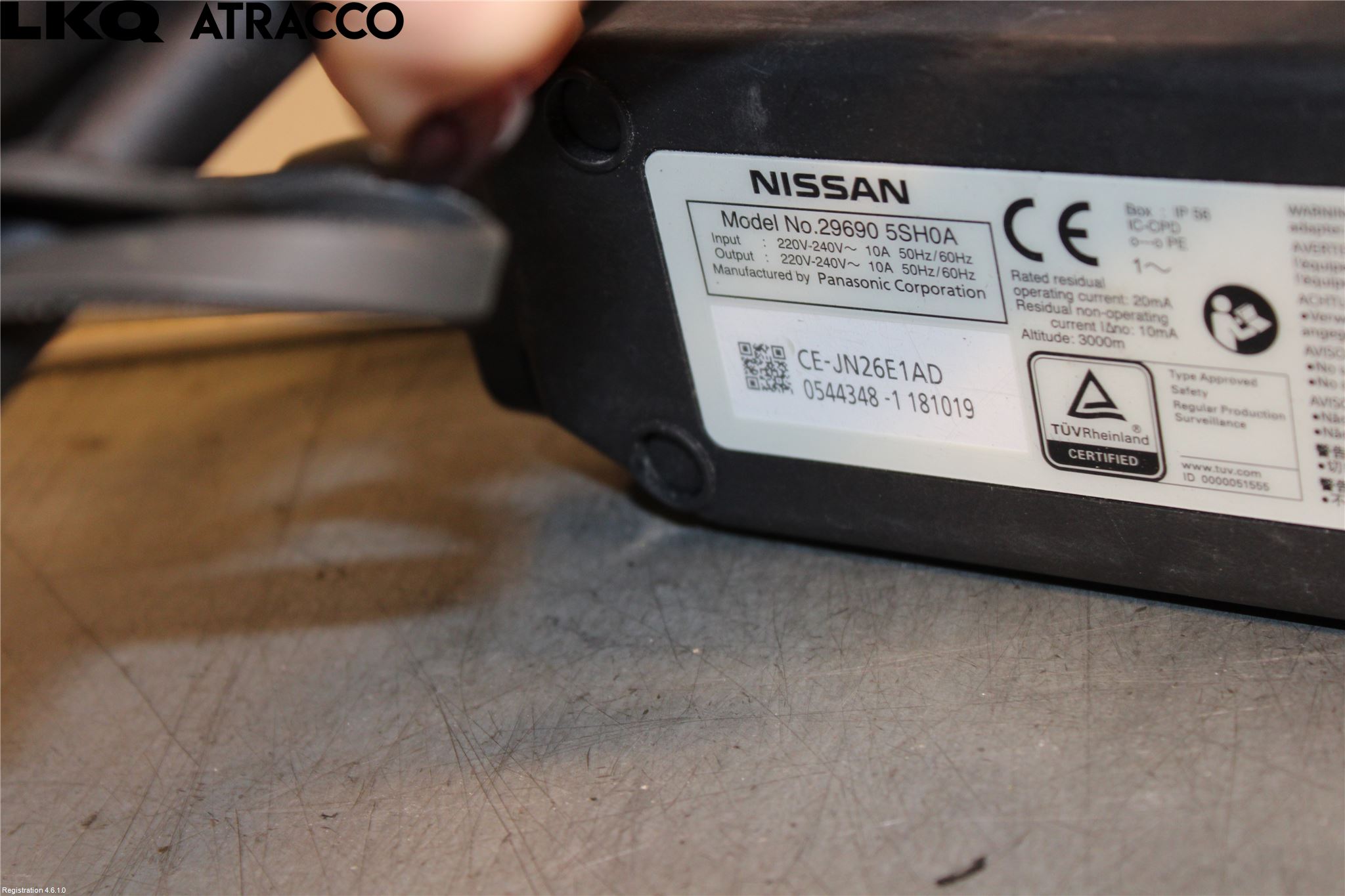 Nissan LEAF 18- Laddkabel Elbil