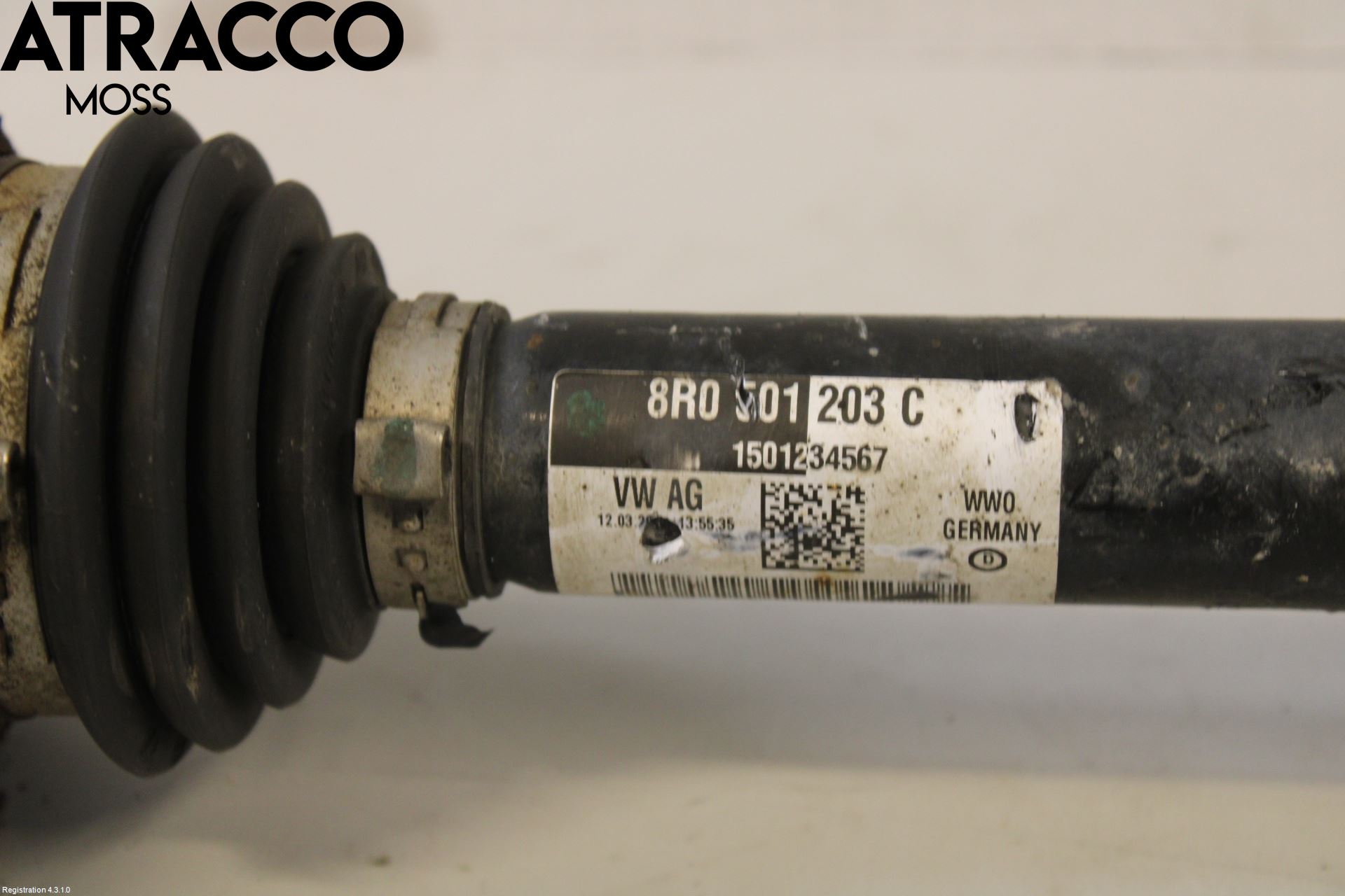 Audi Q5 09-16 Drivaksel Bak Kompl Venstre