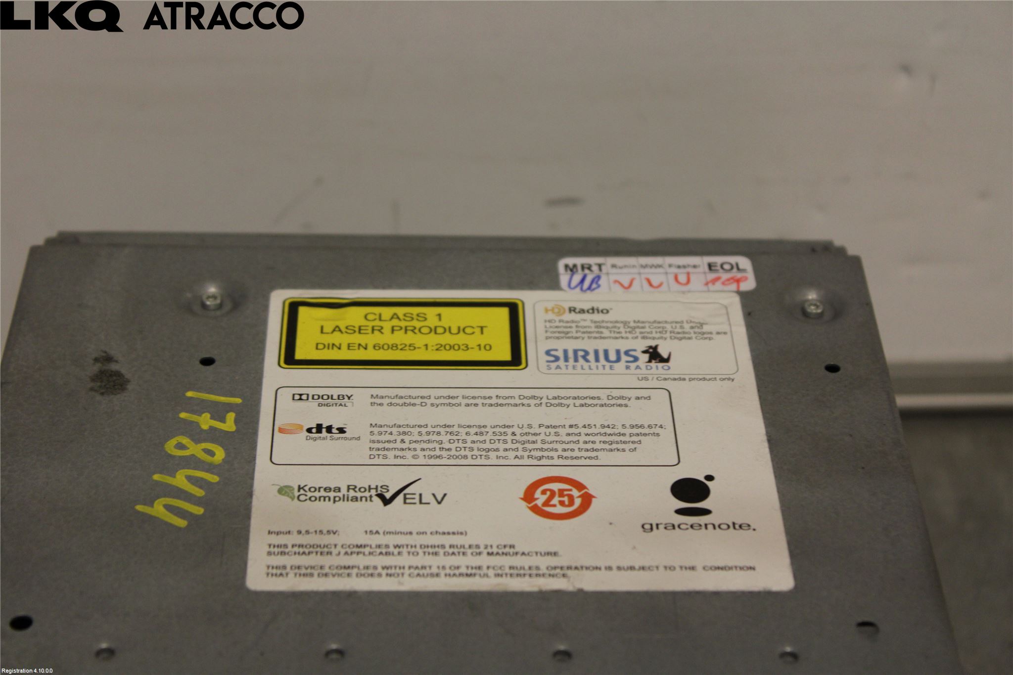 BMW 1 F20/F21 11-19 Stereo Radio Med Cd