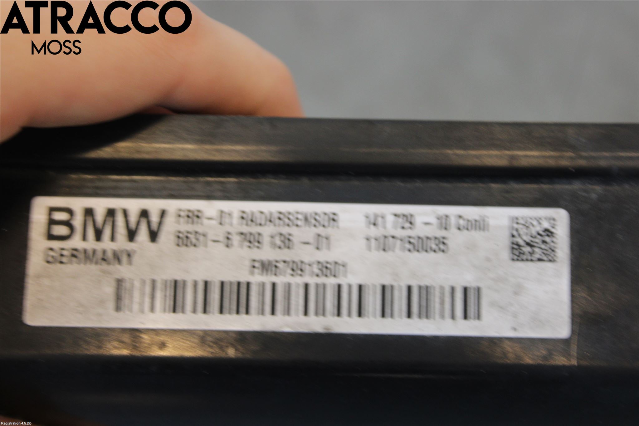 BMW 5 F10/F11/F18 09-17 Sensor Kollisjonsbeskyttelse