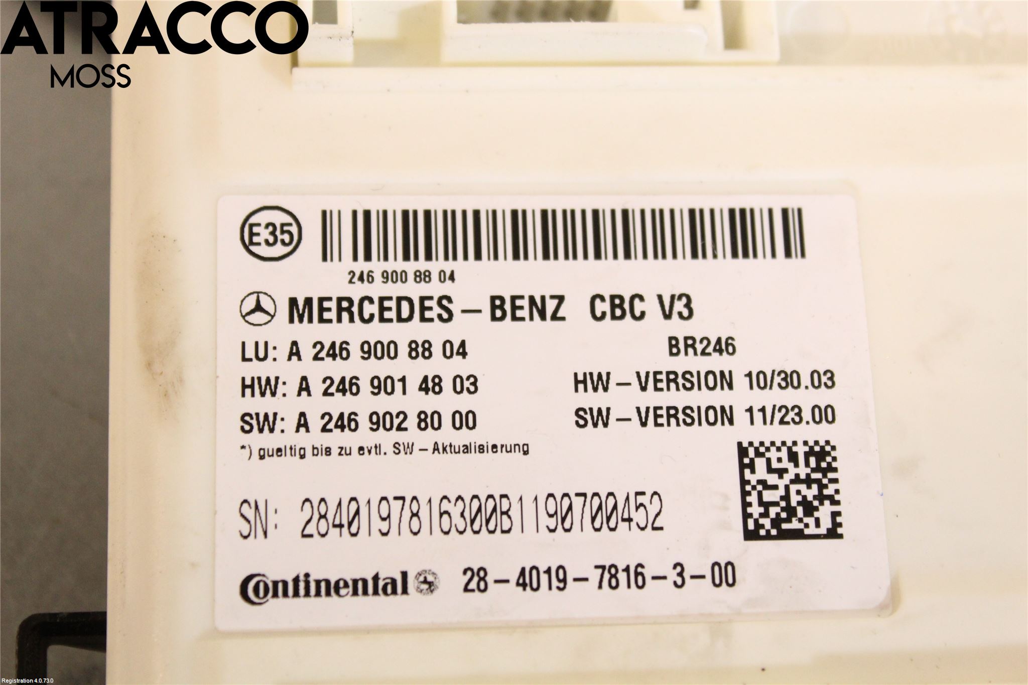 Mercedes-Benz MB B-KLASS (W246/W242) 12-19 Styreenhet Øvrig