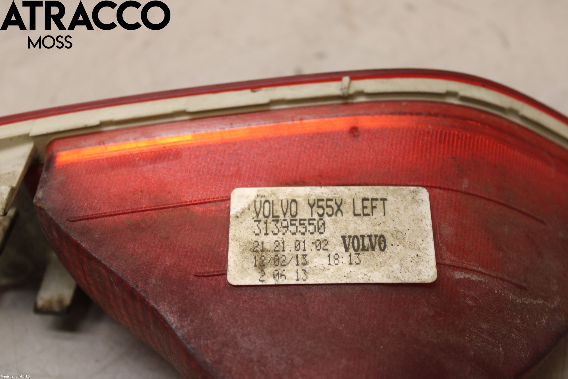 Volvo V40 12-19 Baklykt Ryggelys-Tåkelys