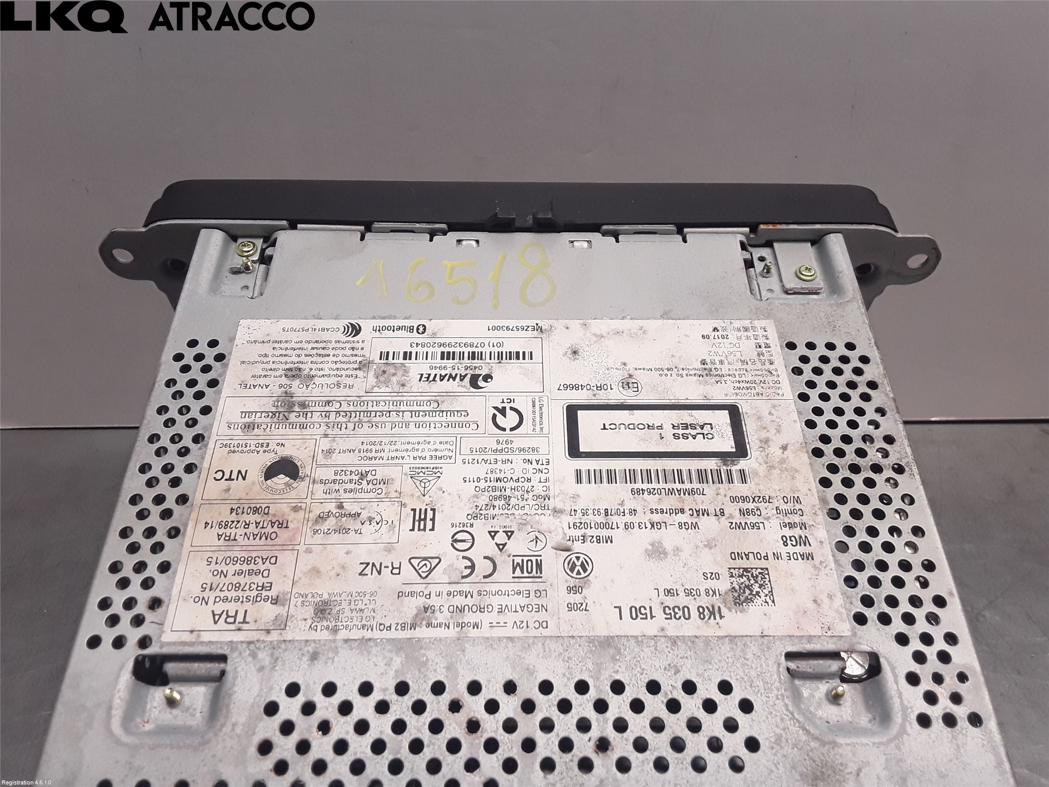 Volkswagen VW CADDY 16-20 Stereo Radio