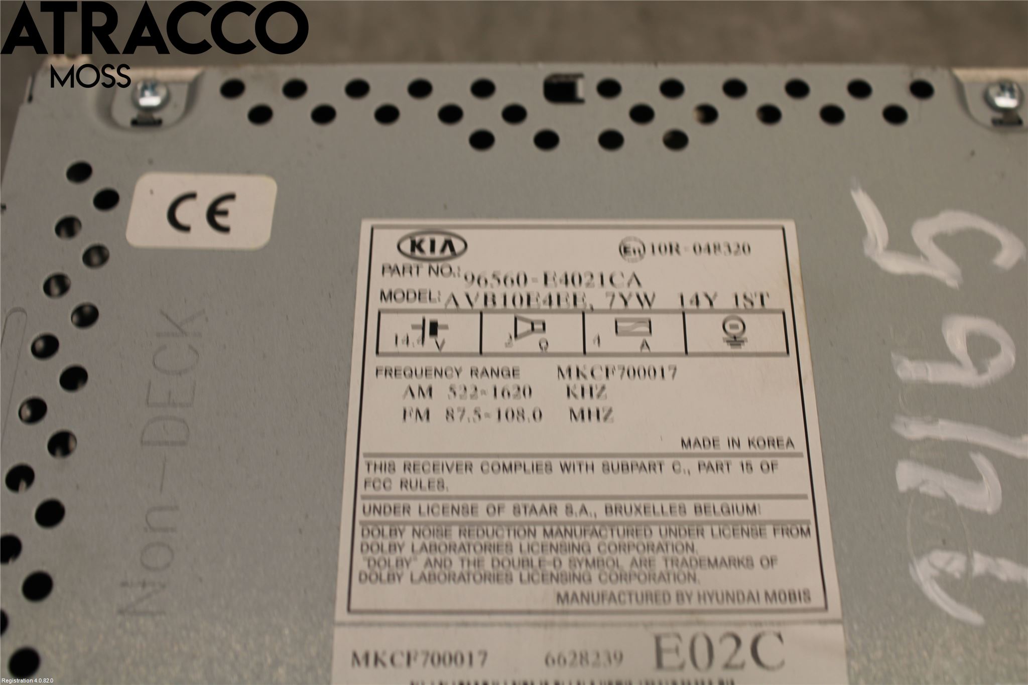 Kia SOUL 09- Instr Skjerm Dvd-Gps-Ac-Tlf