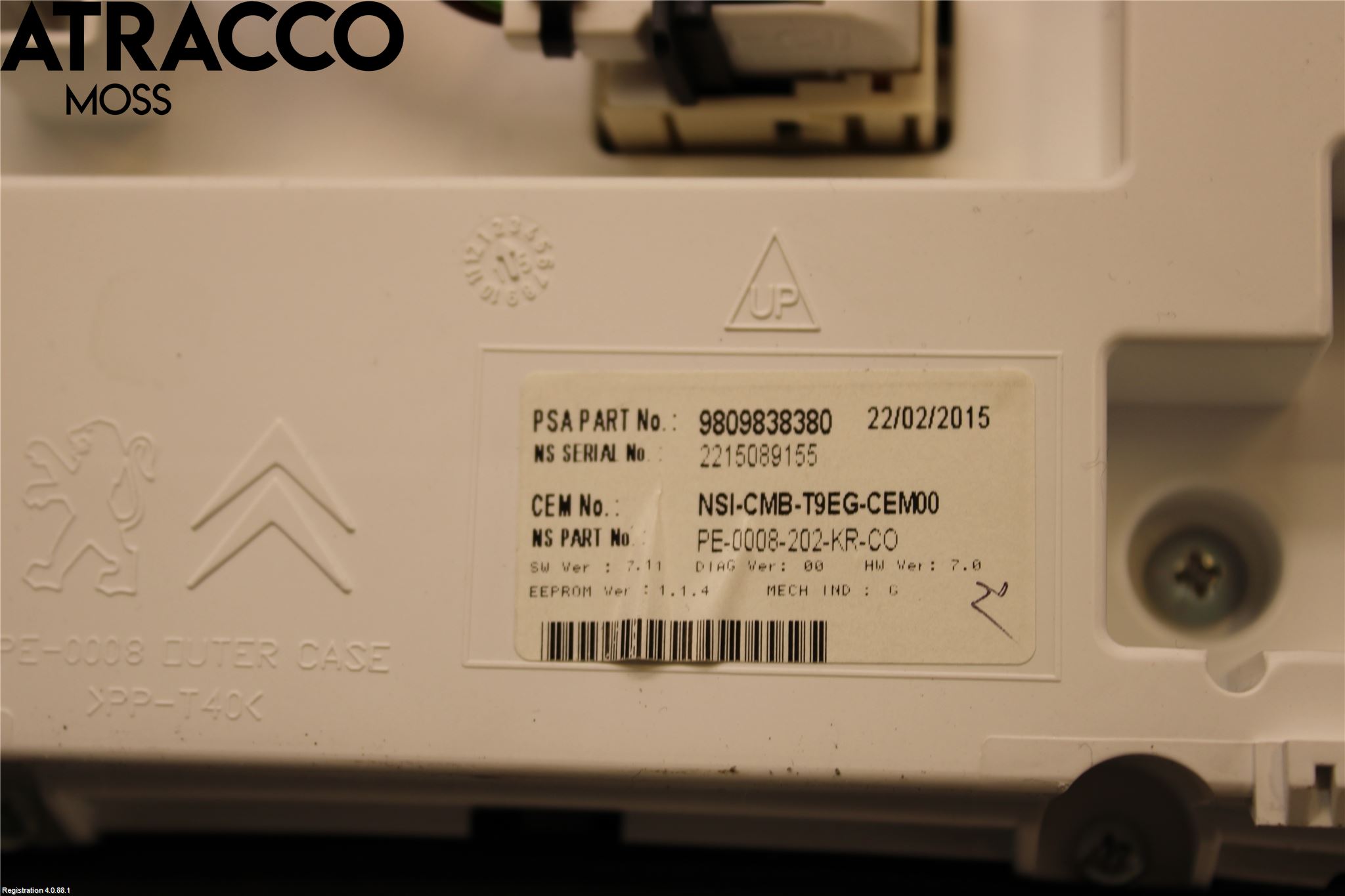 Peugeot 308 14-21 Instr Kombinert