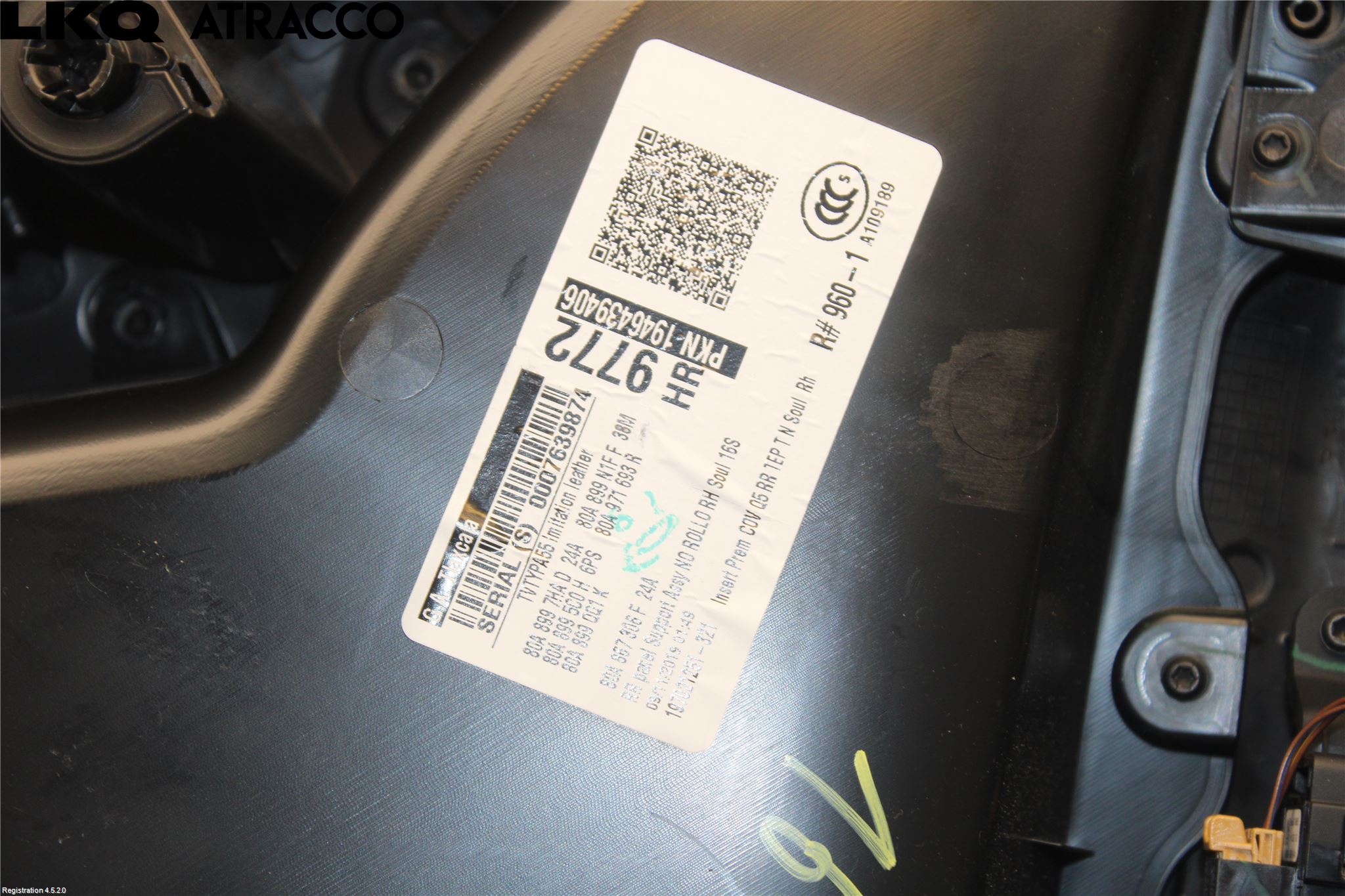 Audi Q5/SQ5 17- Innr Dørtrekk Høyre