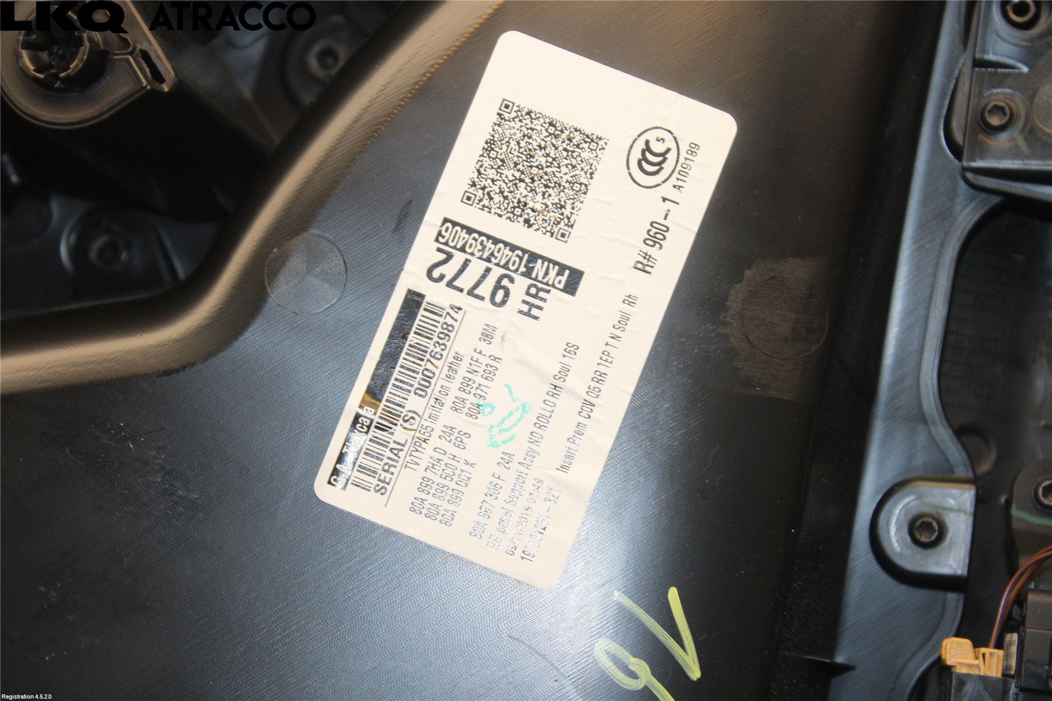 Audi Q5/SQ5 17- Innr Dørtrekk Høyre