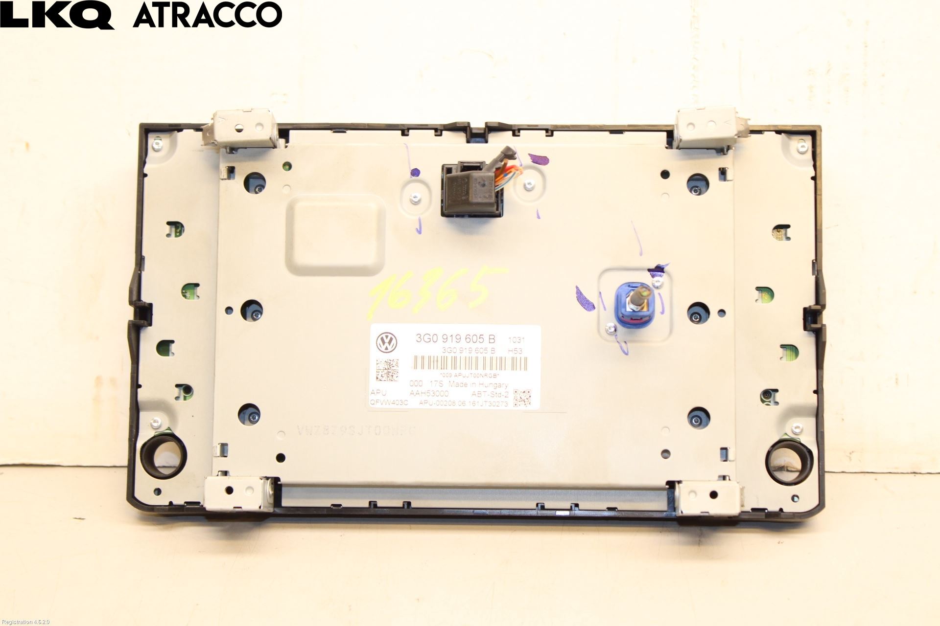 Volkswagen VW GOLF / E-GOLF VII 13-20 Multifunktionsdisplay