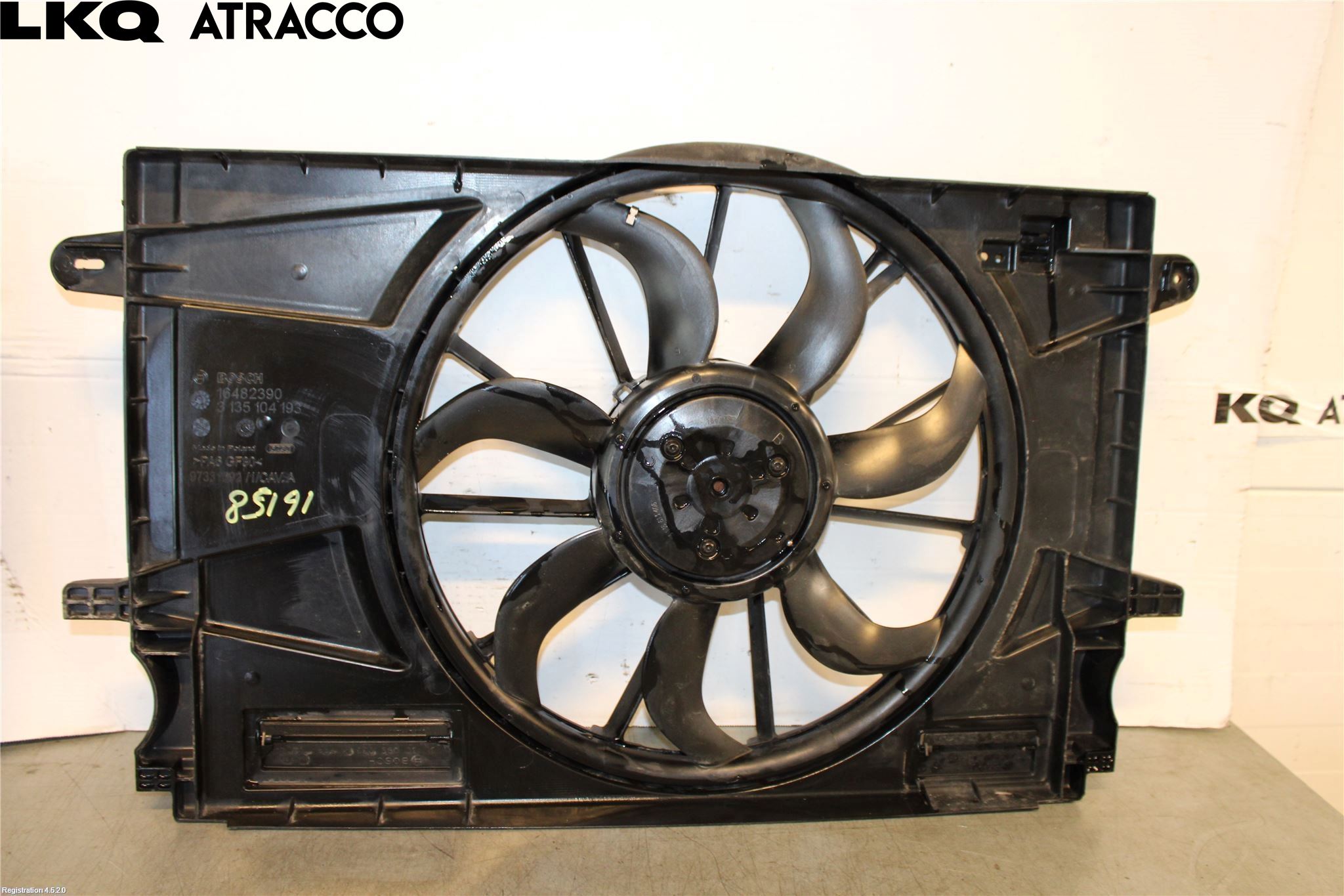 Opel ASTRA K 16-22 Kjølevifte Elektrisk