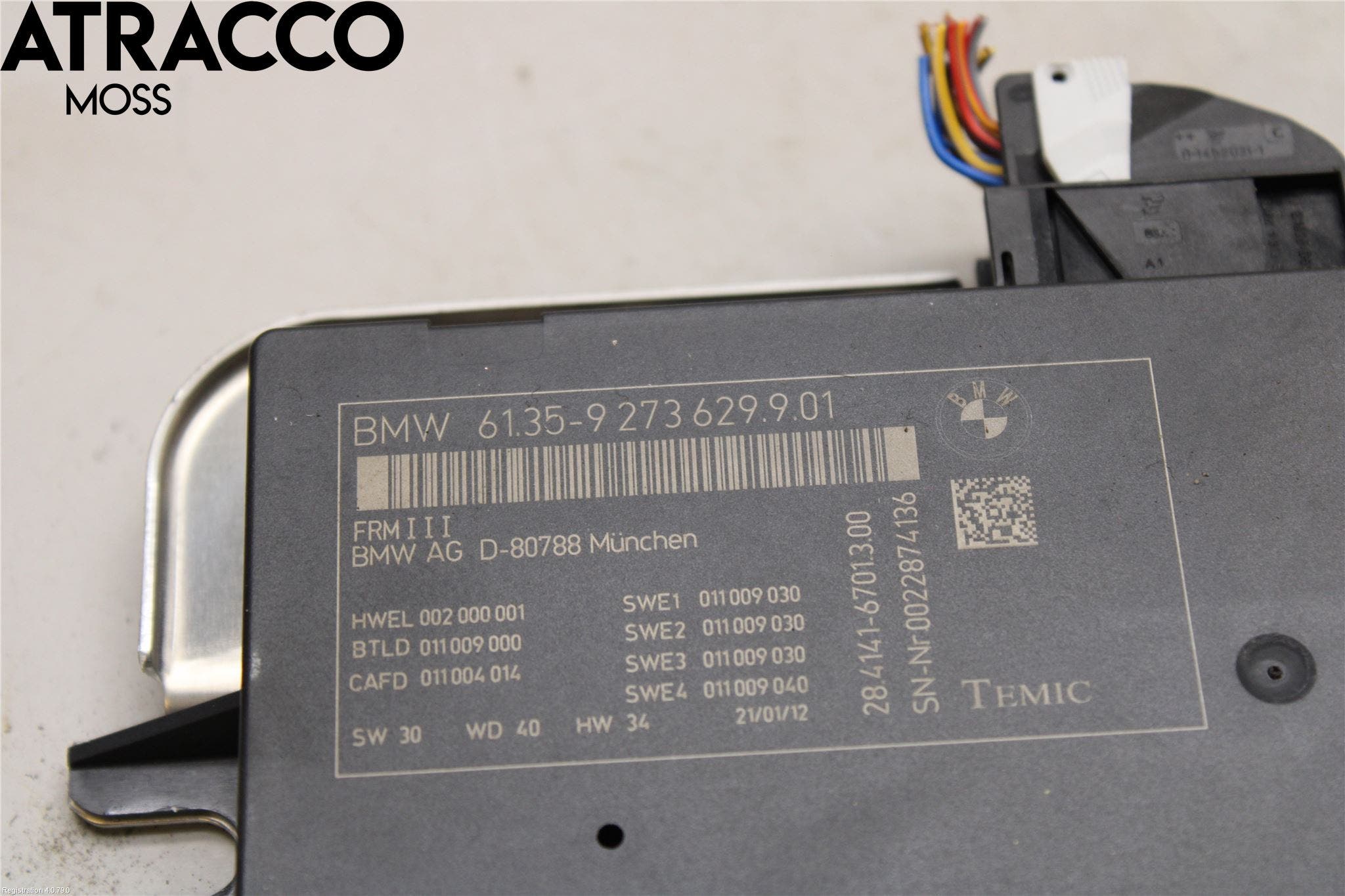 BMW 5 F10/F11/F18 09-17 Styreenhet Øvrig