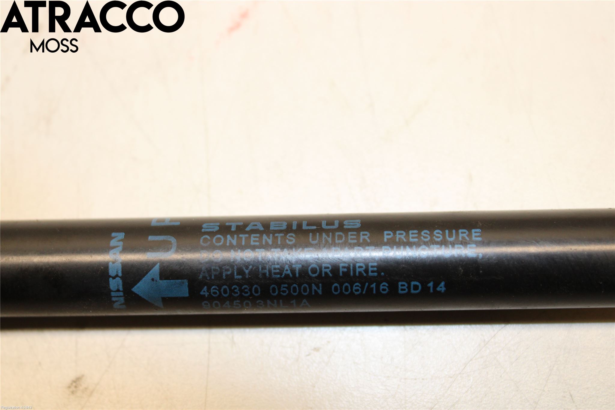 Nissan LEAF 11-17 Bakluke Demper-Gassfjær