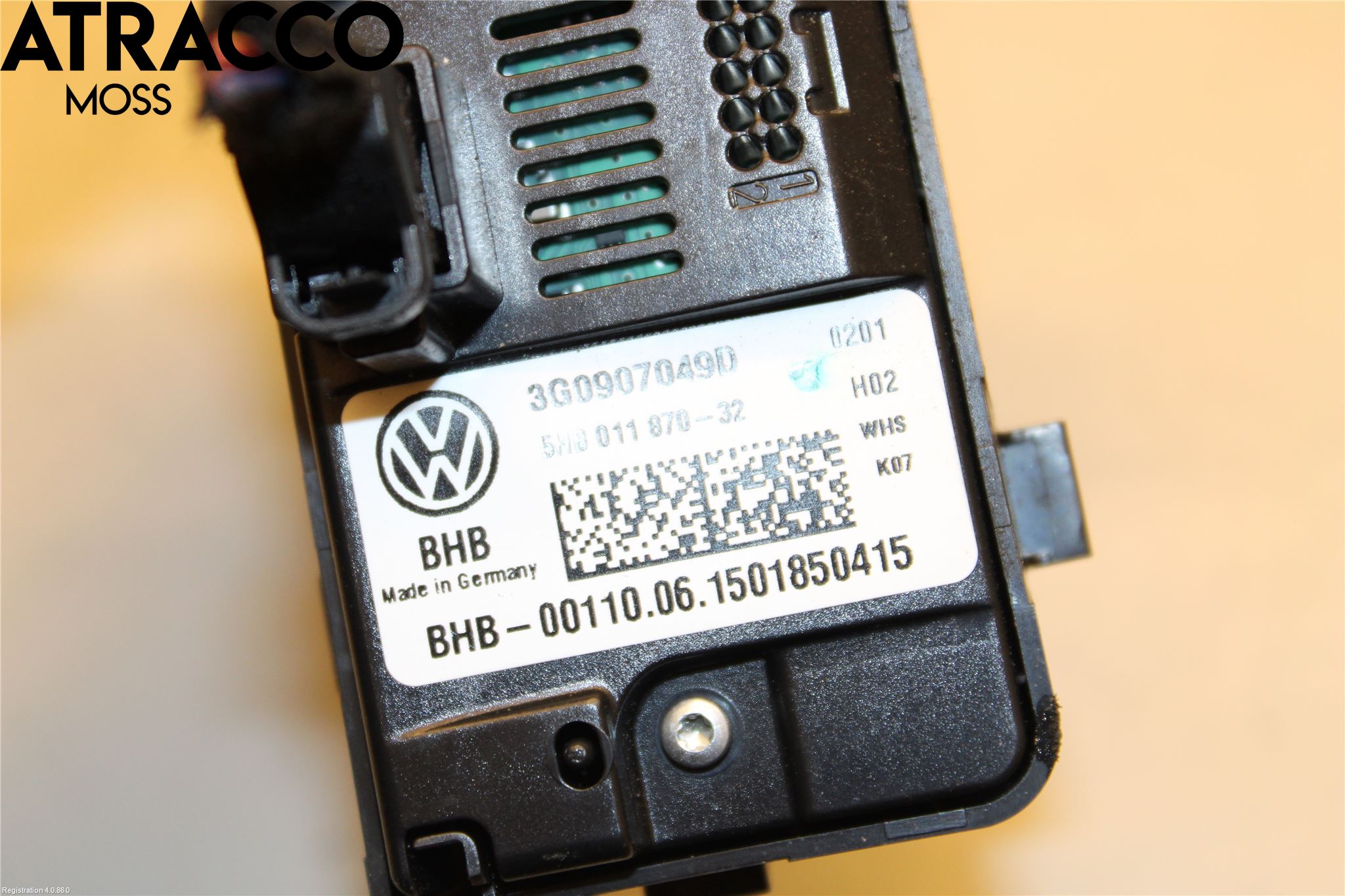 Volkswagen VW PASSAT 15-19 Varme Ac Betjening-Display