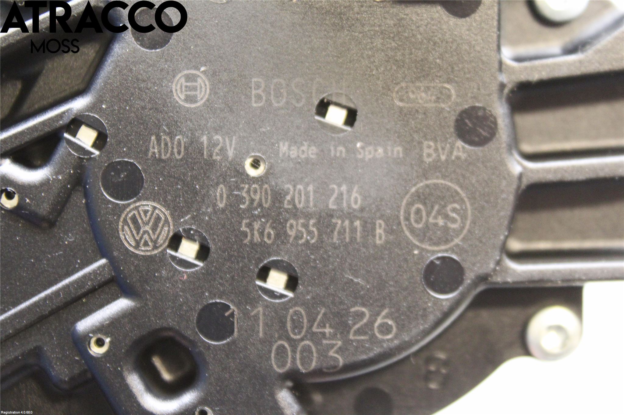 Volkswagen VW TOURAN 10-15 Viskermotor Bakluke