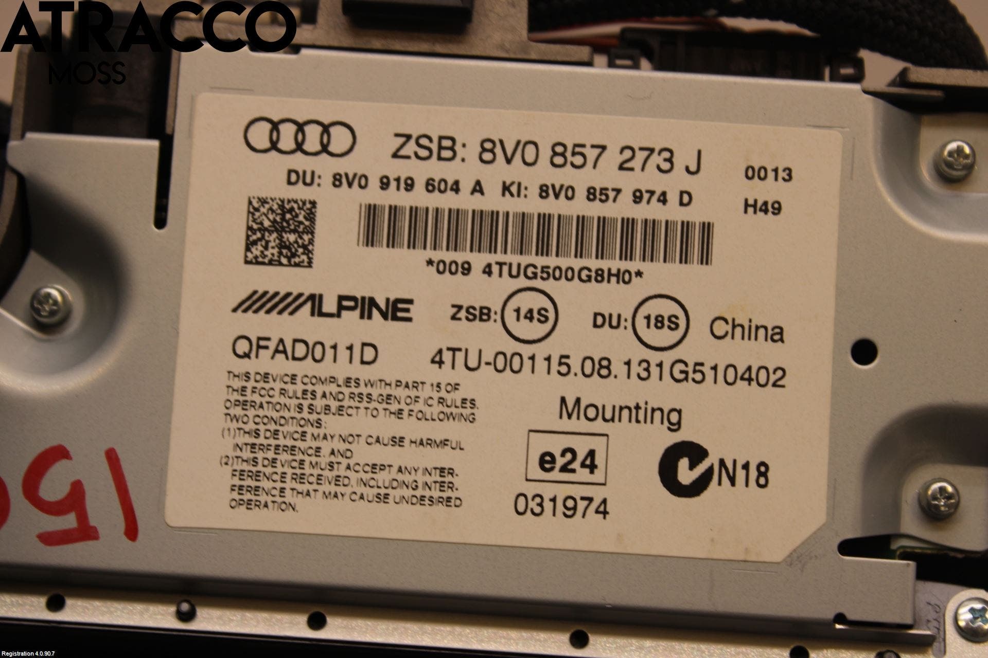 Audi A3/S3 05-13 Multifunktionsdisplay