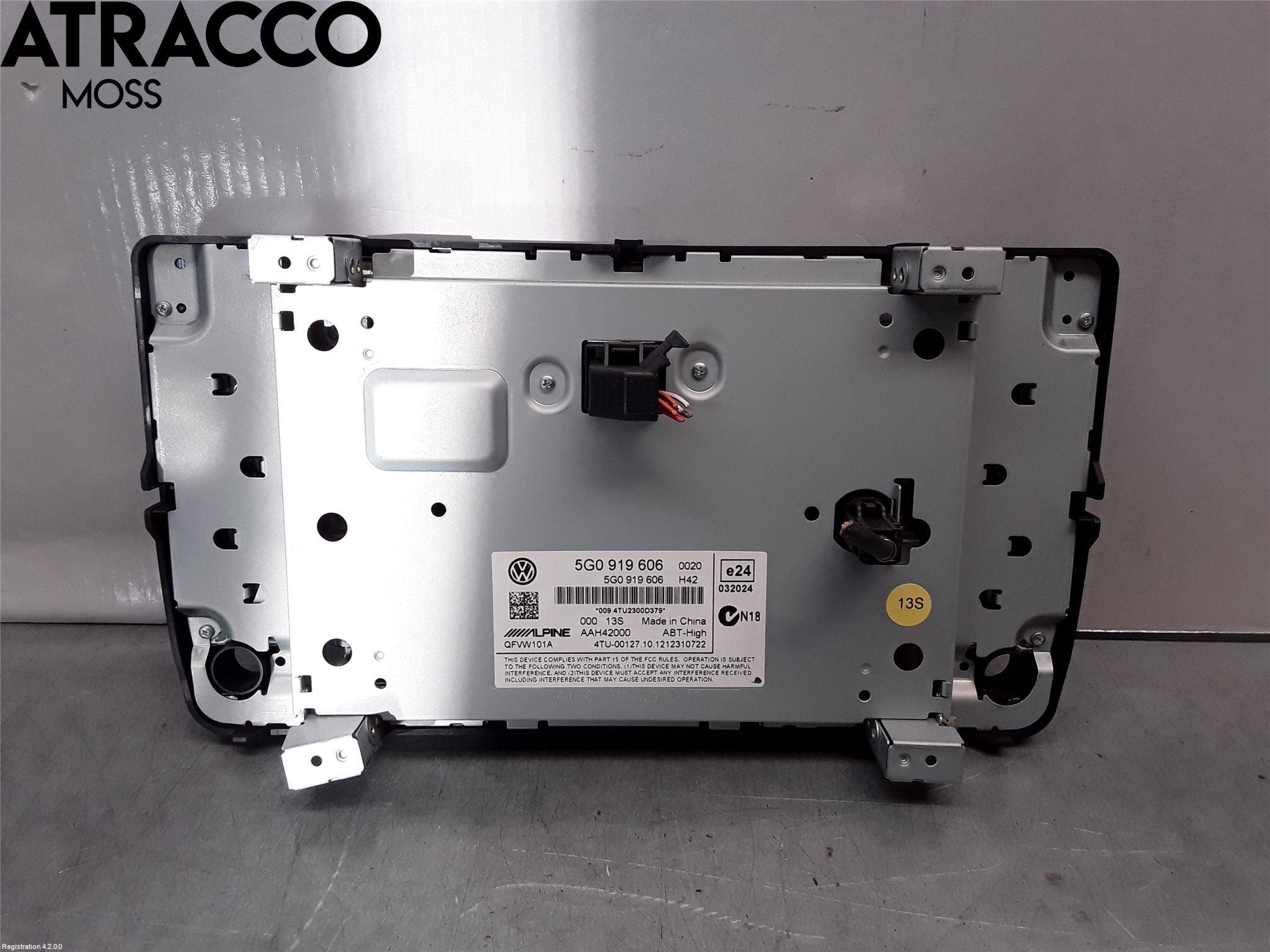 Volkswagen VW GOLF / E-GOLF VII 13-20 Multifunktionsdisplay