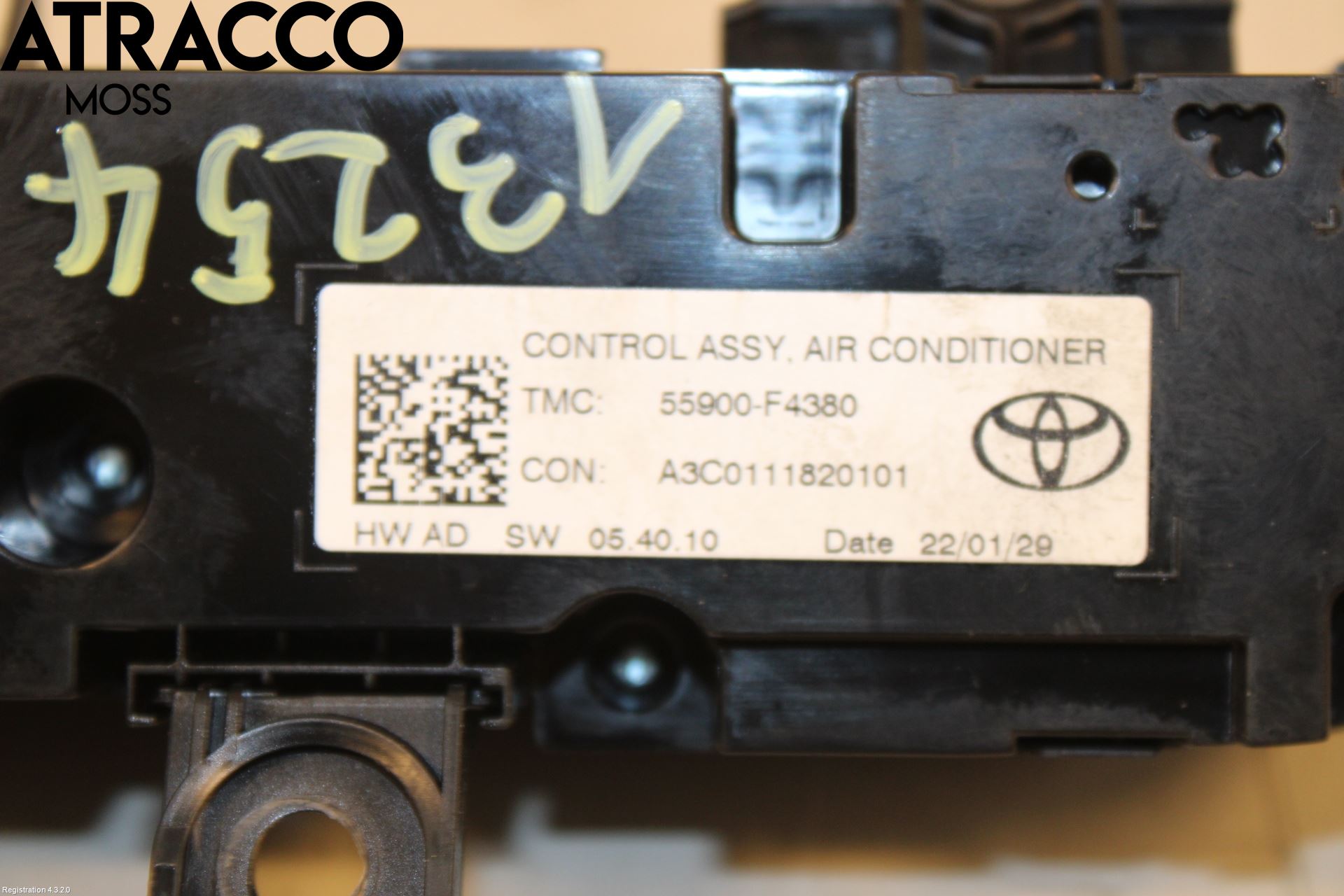 Toyota C-HR 16-23 Varme Ac Betjening-Display