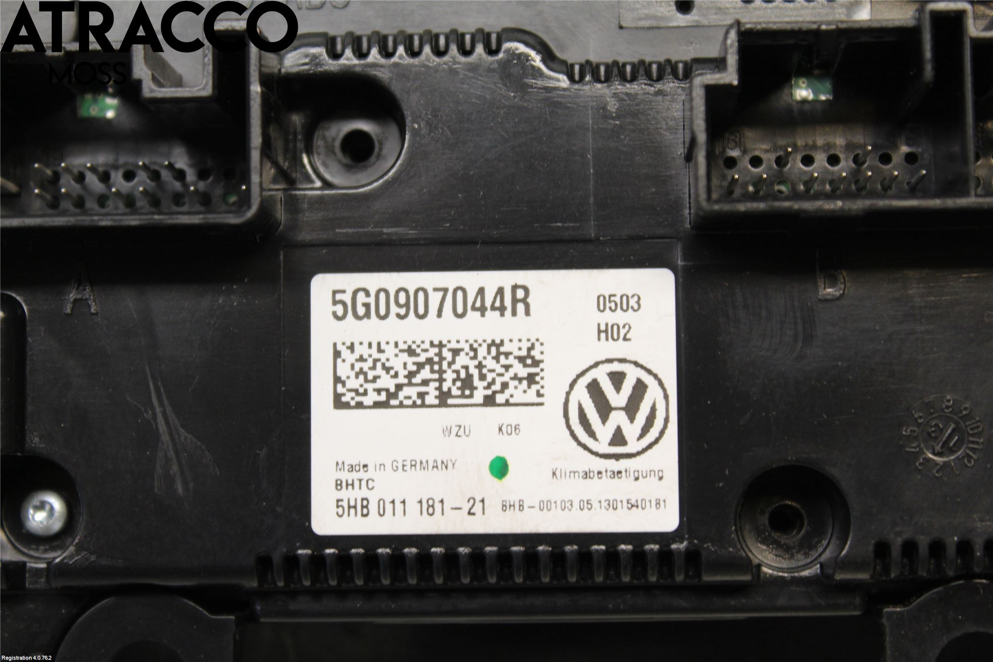Volkswagen VW GOLF / E-GOLF VII 13-20 Varme Ac Betjening-Display