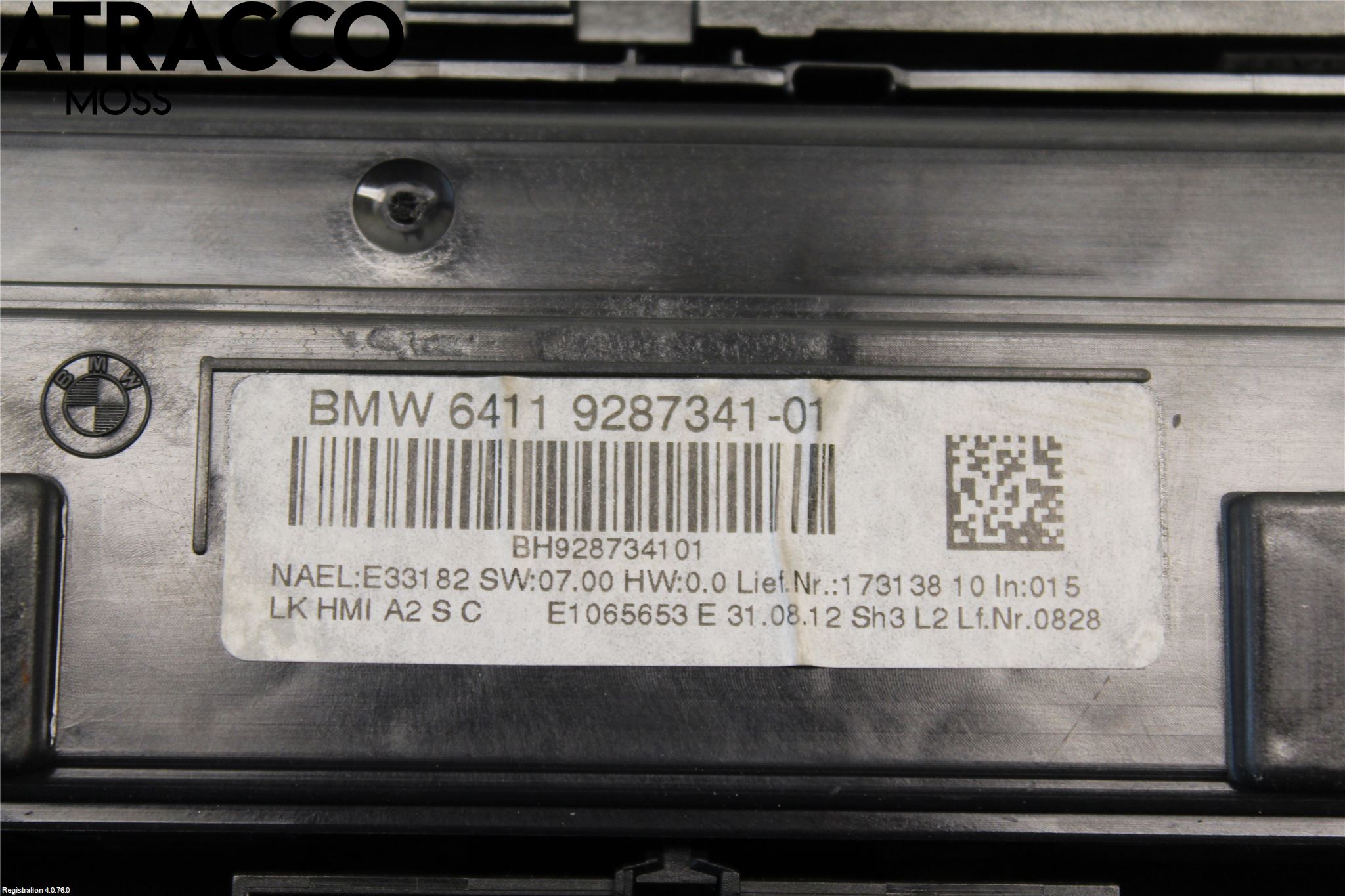 BMW 1 F20/F21 11-19 Varme Ac Betjening-Display