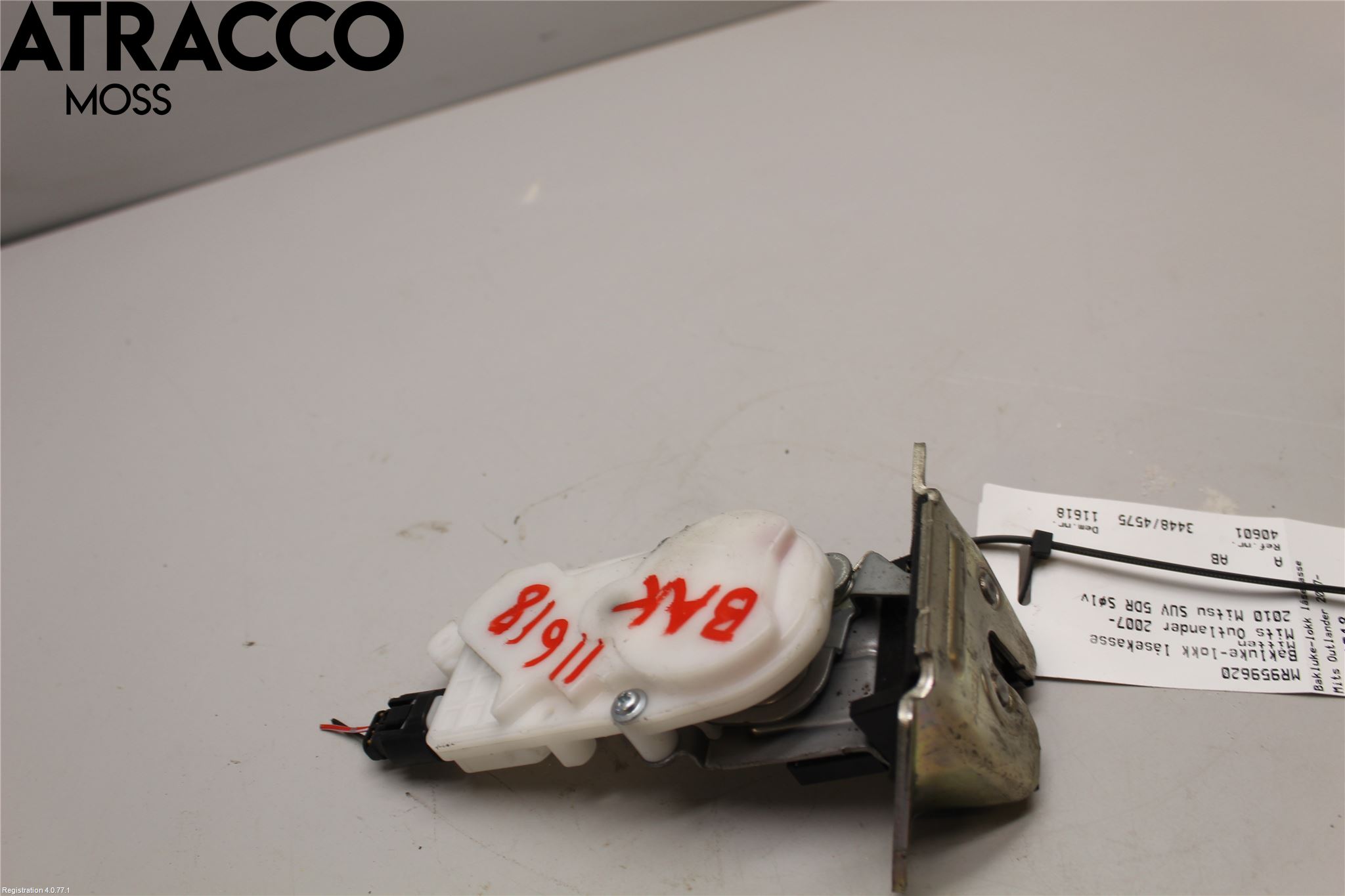 Mitsubishi OUTLANDER 07-12 Bakluke-Lokk Låsekasse