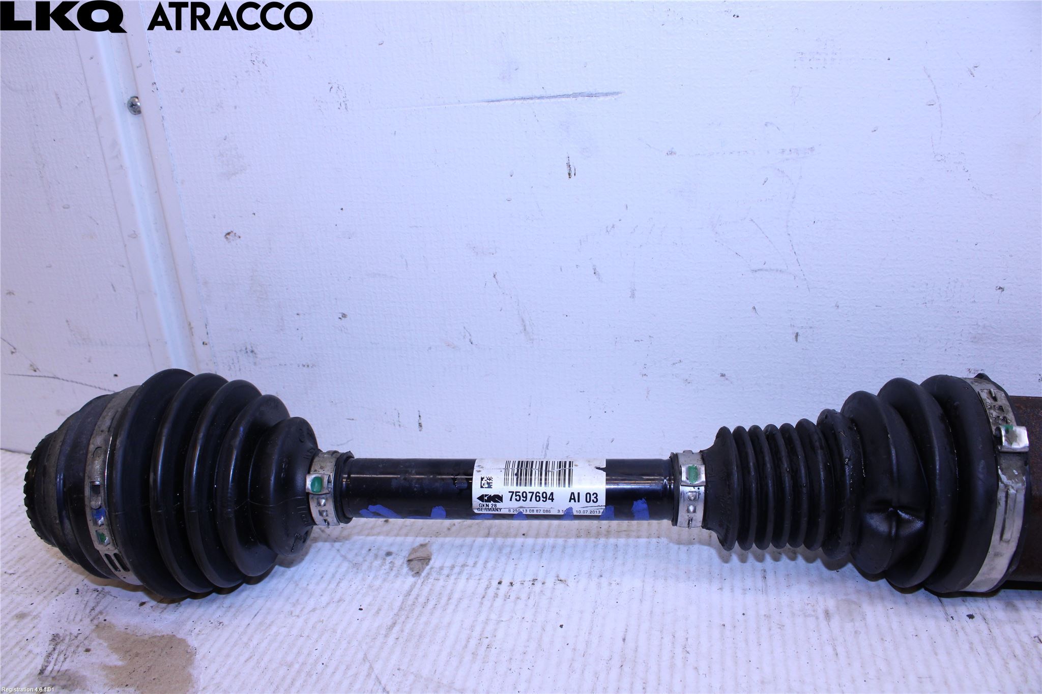 BMW 3 GT F34 13-19 Drivaksel Foran Kompl Høyre