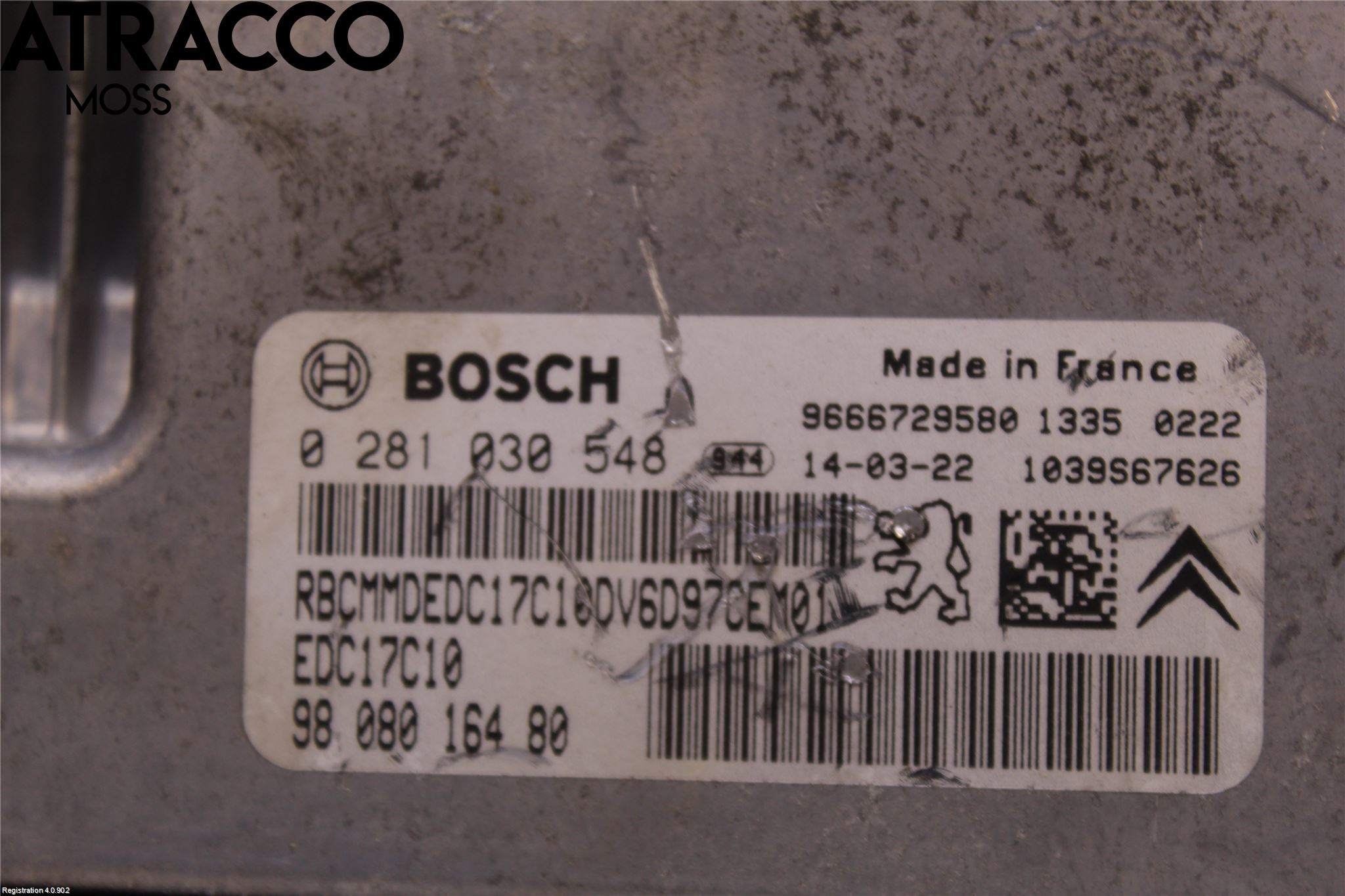 Citroen BERLINGO 08-18 Styreenhet Innsprøytning