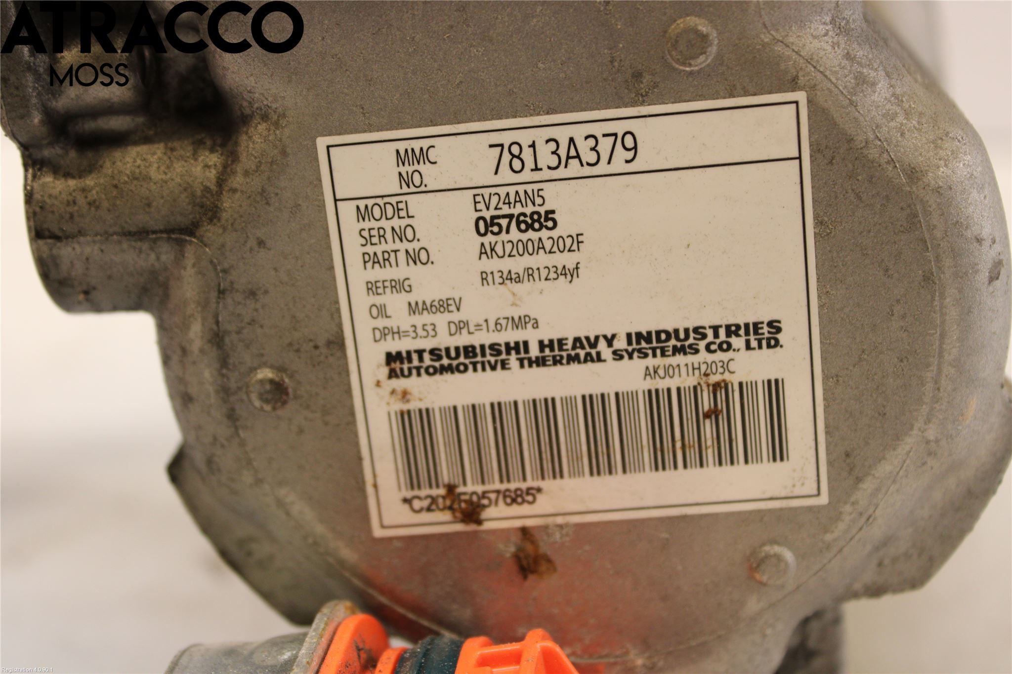 Mitsubishi OUTLANDER 13-21 Varme Ac Kompressor