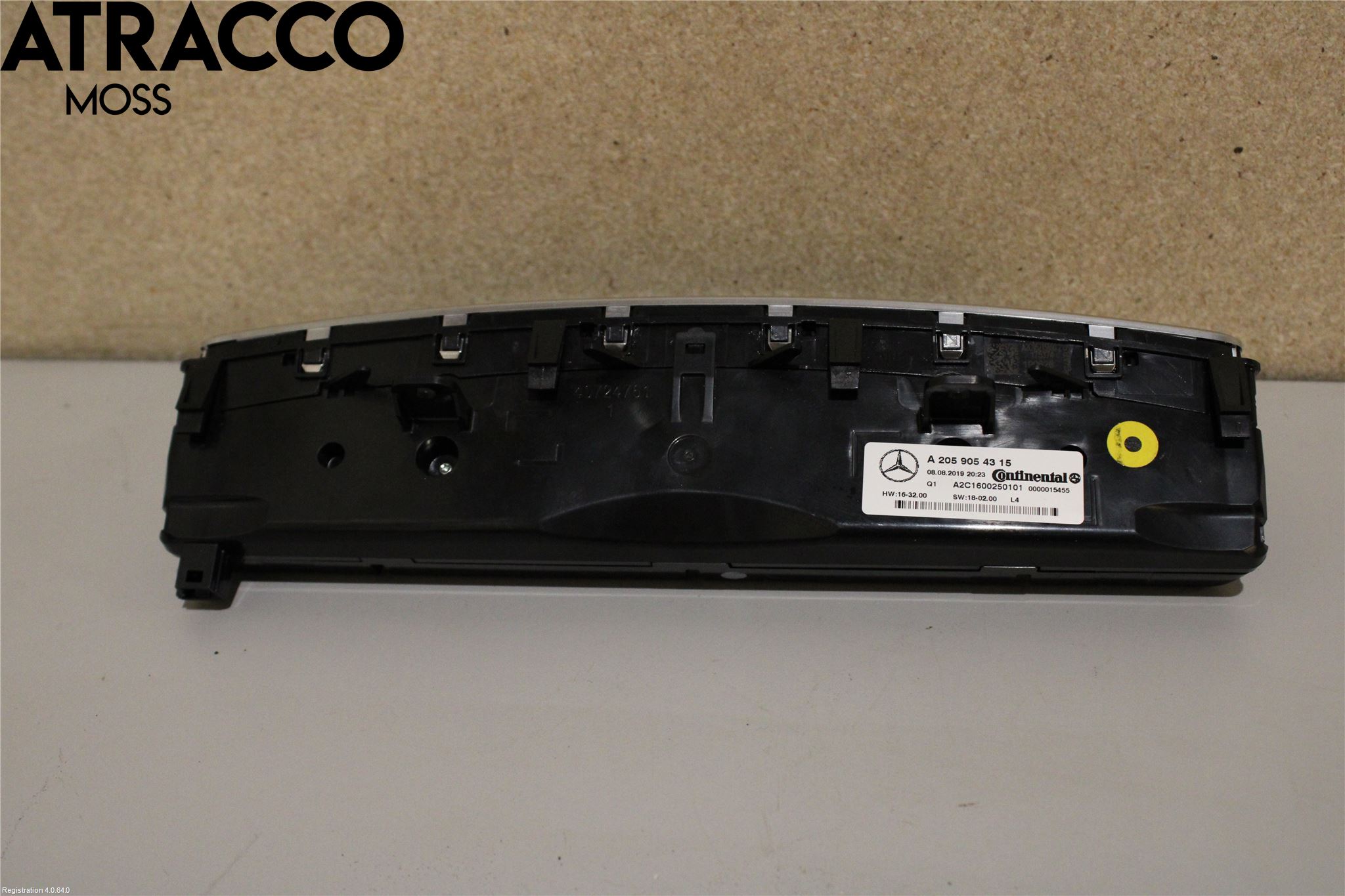 Mercedes-Benz MB C-KLASS (W205) 14-21 Varmeapparat Panel(Regulering)