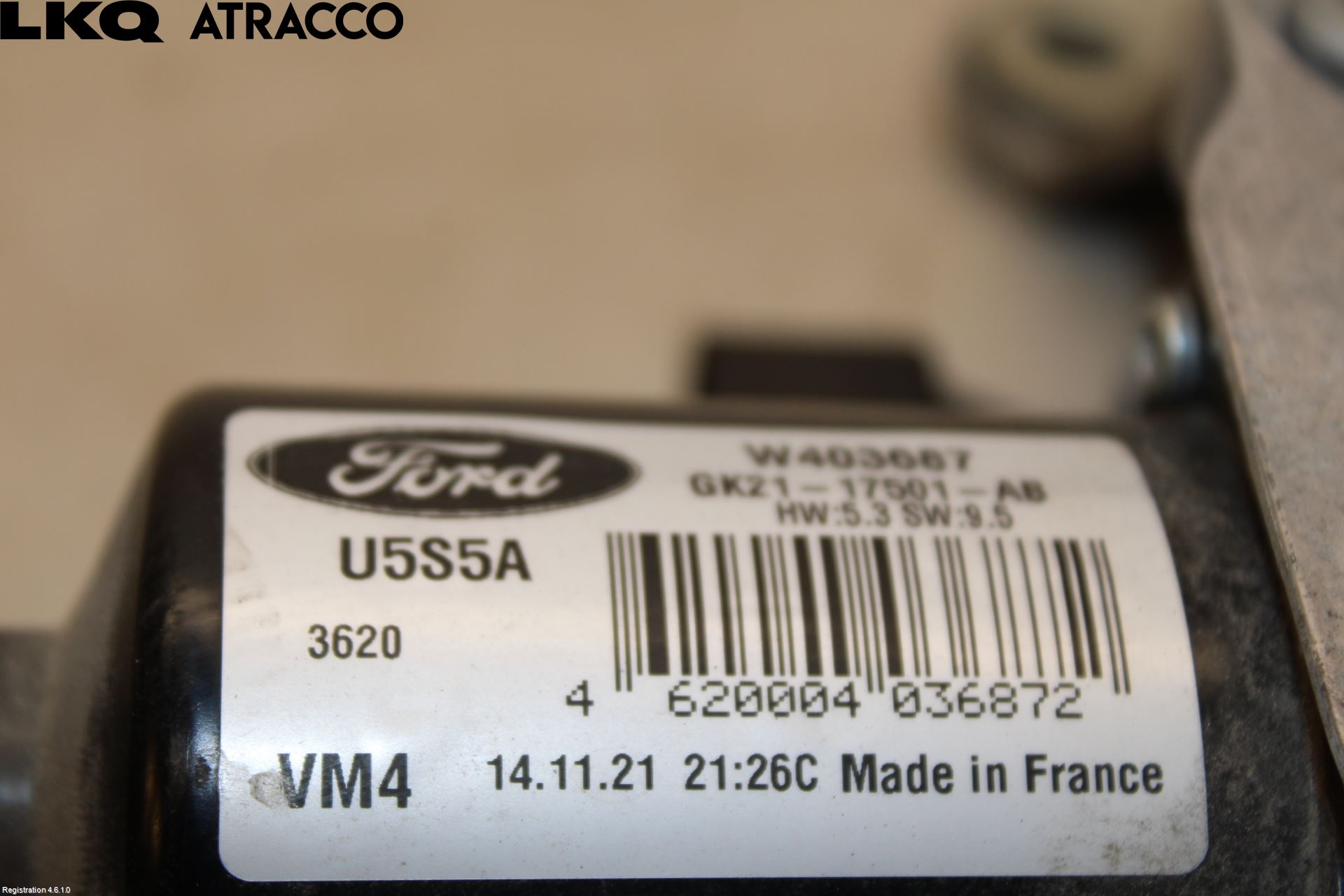 Ford TRANSIT/TOURNEO CUSTOM 13-24 Viskermotor Frontrute