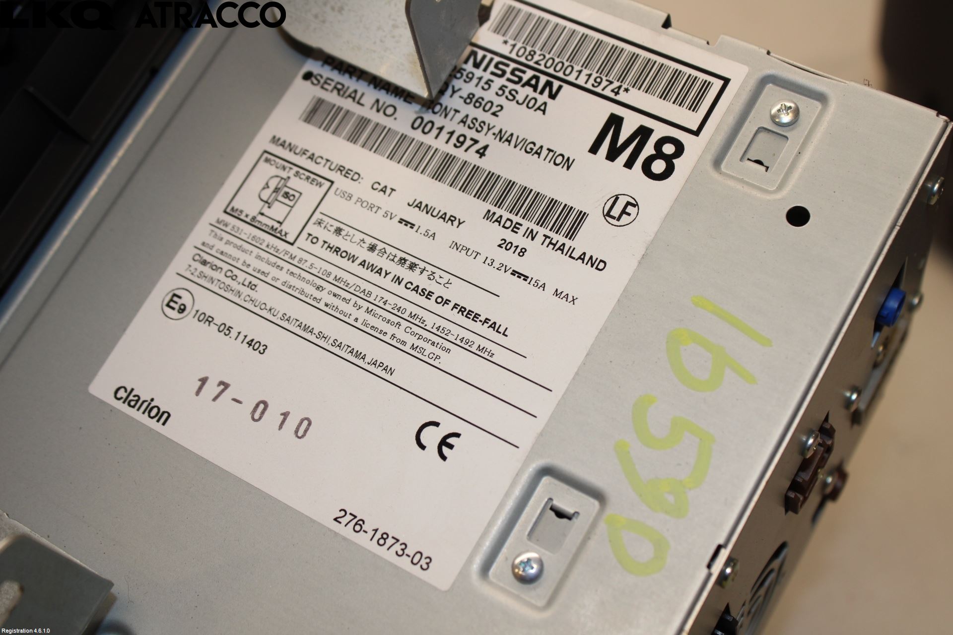 Nissan LEAF 18- Stereo Radio